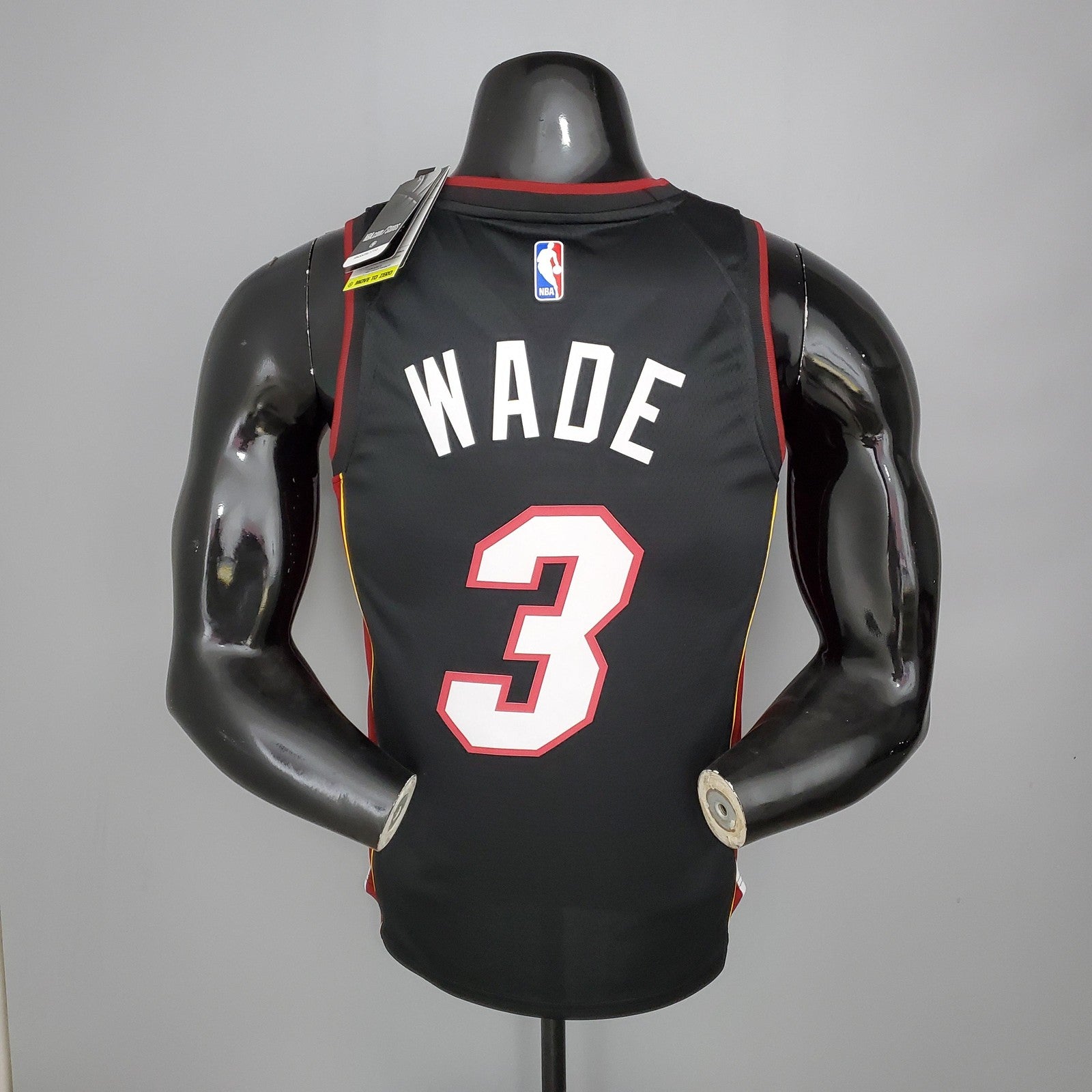 Miami Heat Wade#3 Black Nba Jersey