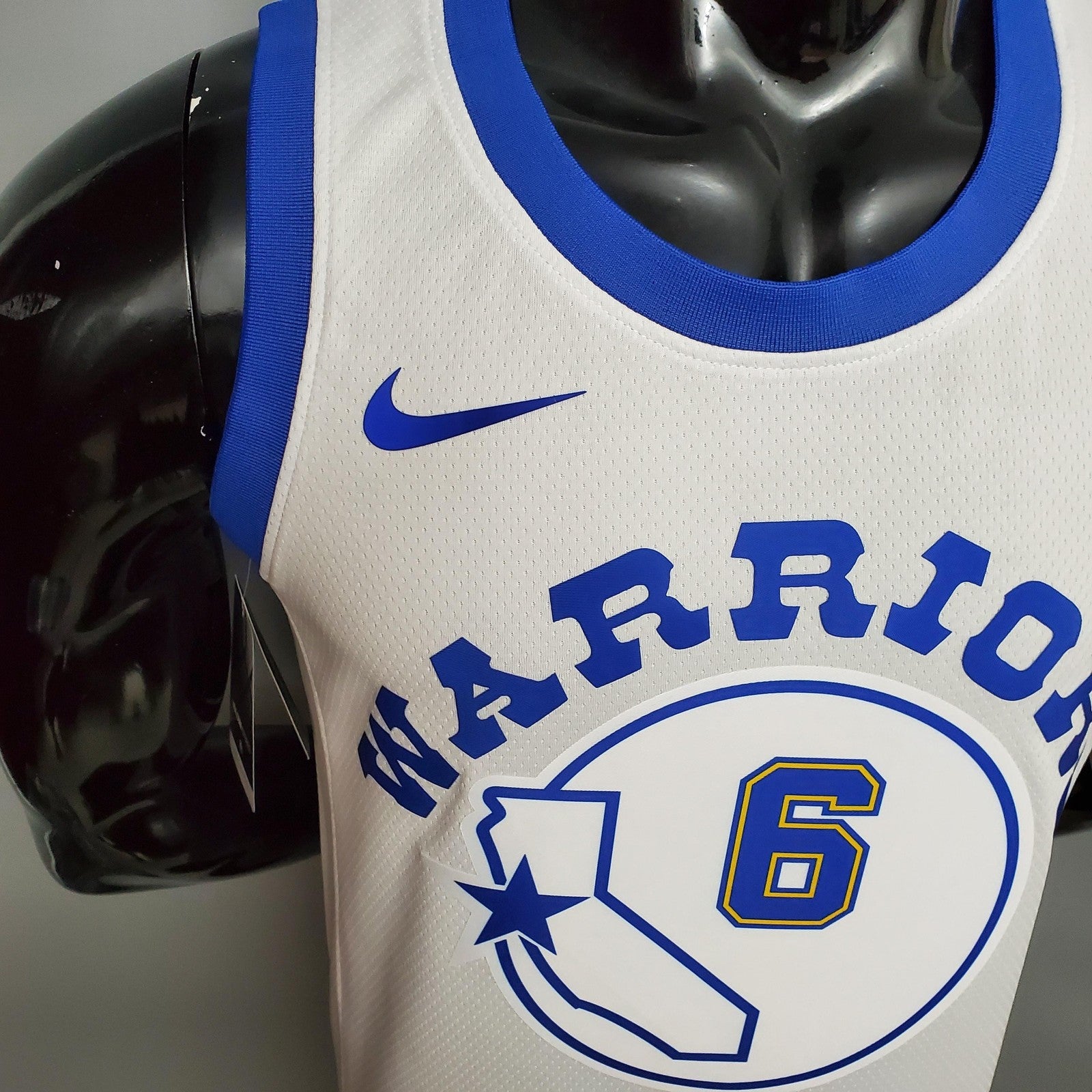 Retro Version Young#6 Golden State Warriors White Nba Jersey