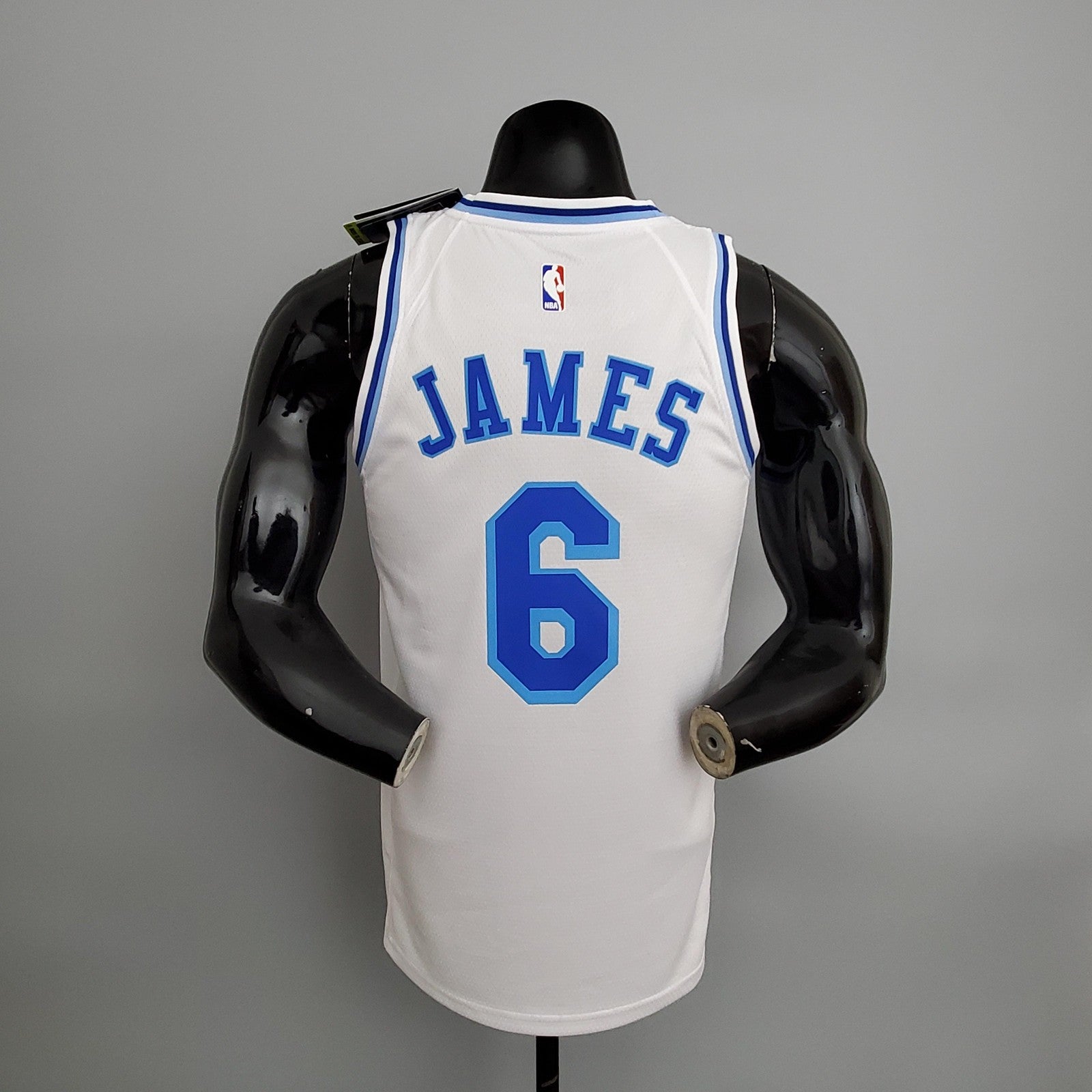Los Angeles Lakers James#6 Latin Night (high Head) White Nba Jersey