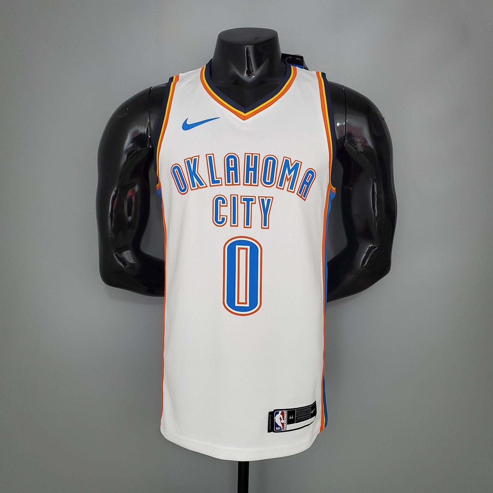 Westbrook#0 Thunder White Nba Jersey