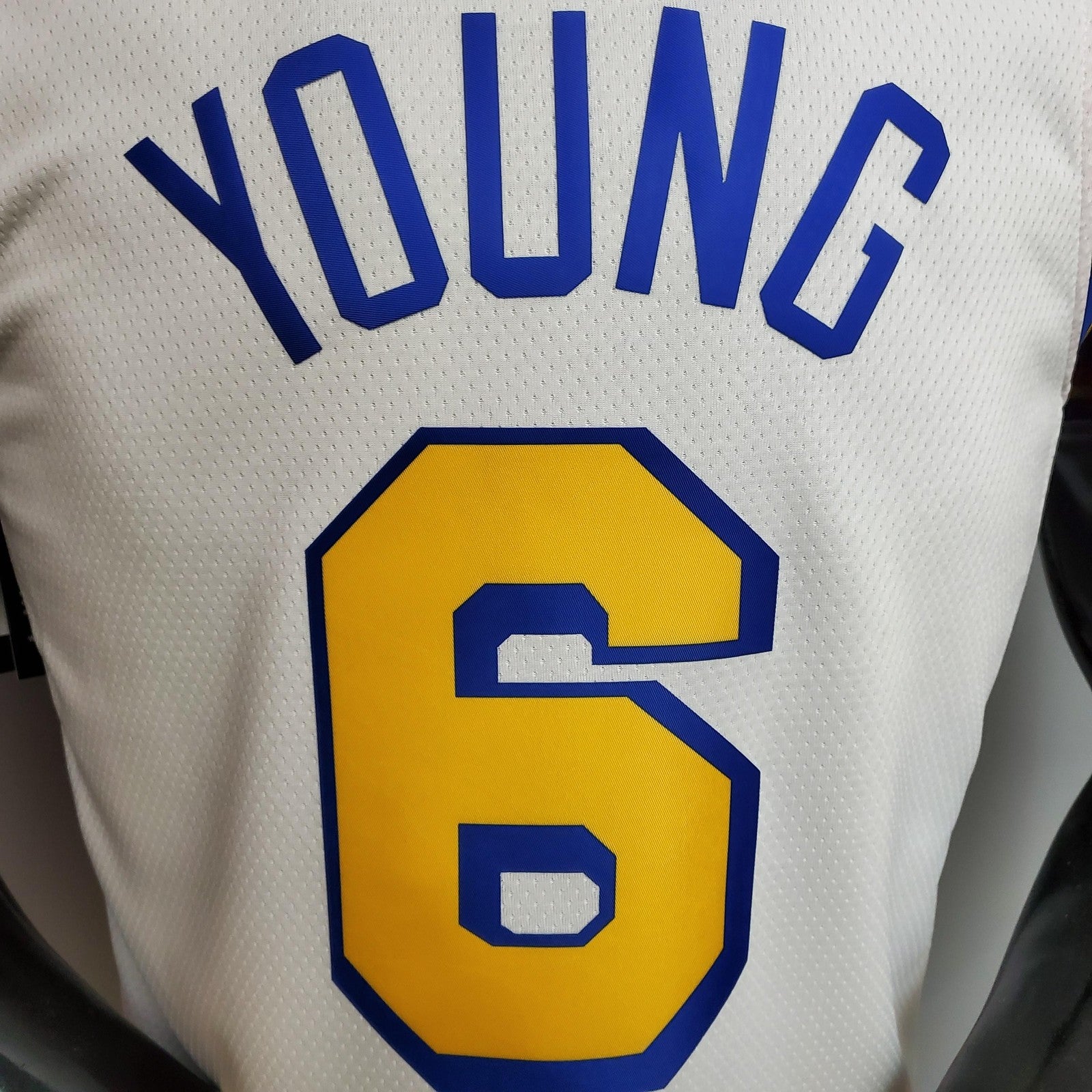 Warriors San Francisco Young#6 White