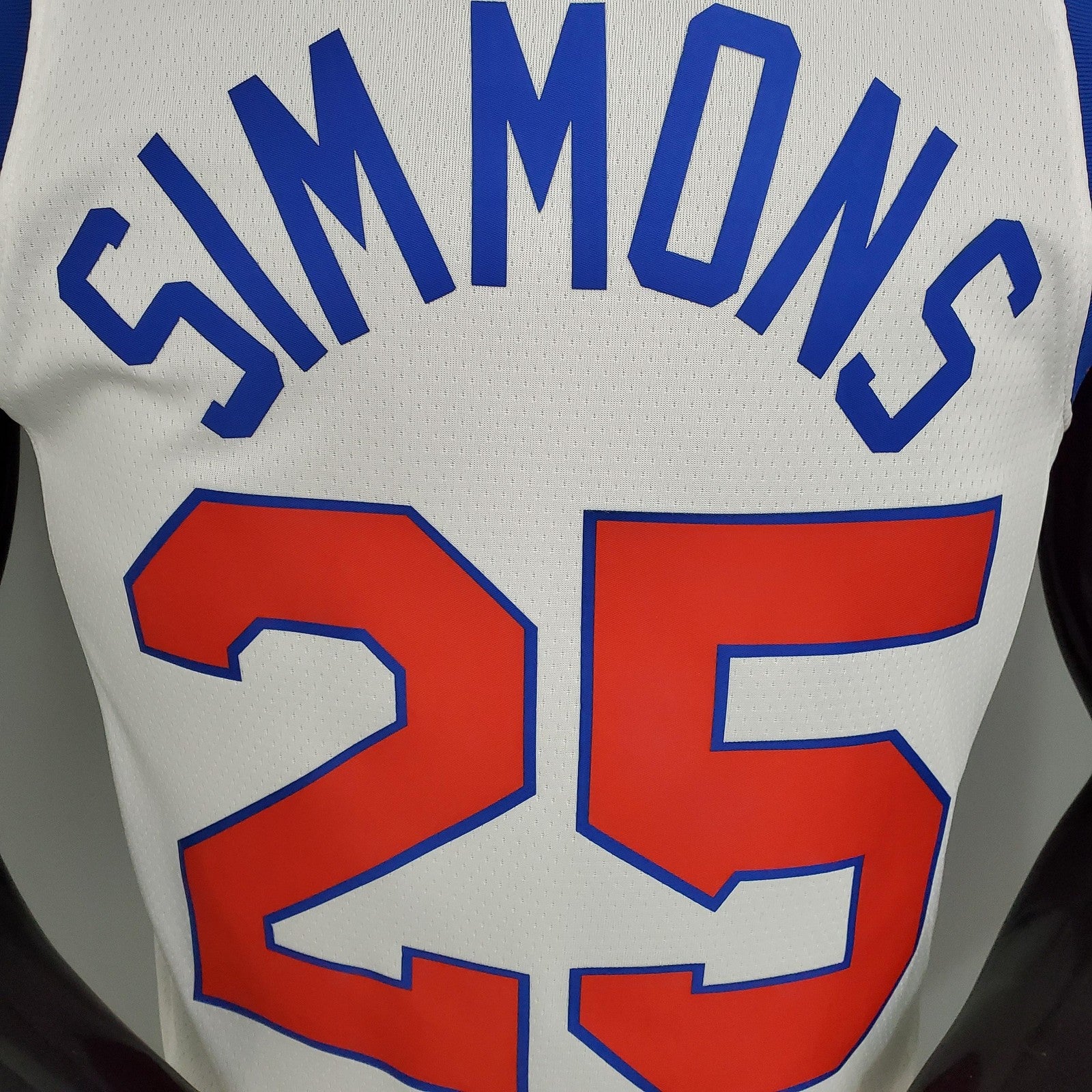 2021 Season 76ers Cursive Retro Limited Simmons#25 White Nba Jersey
