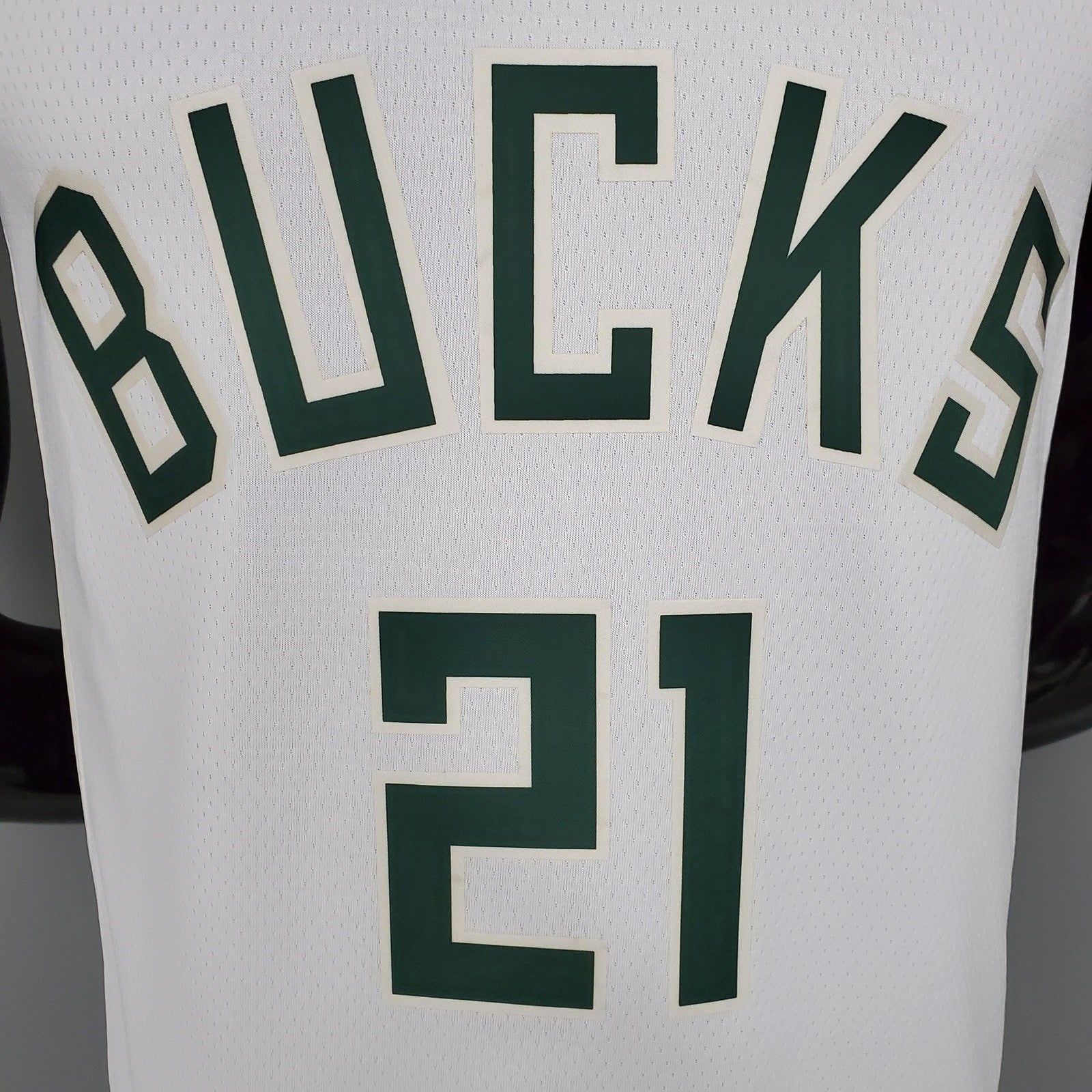 2021 Holidoay#21 Bucks Home White Nba Jersey