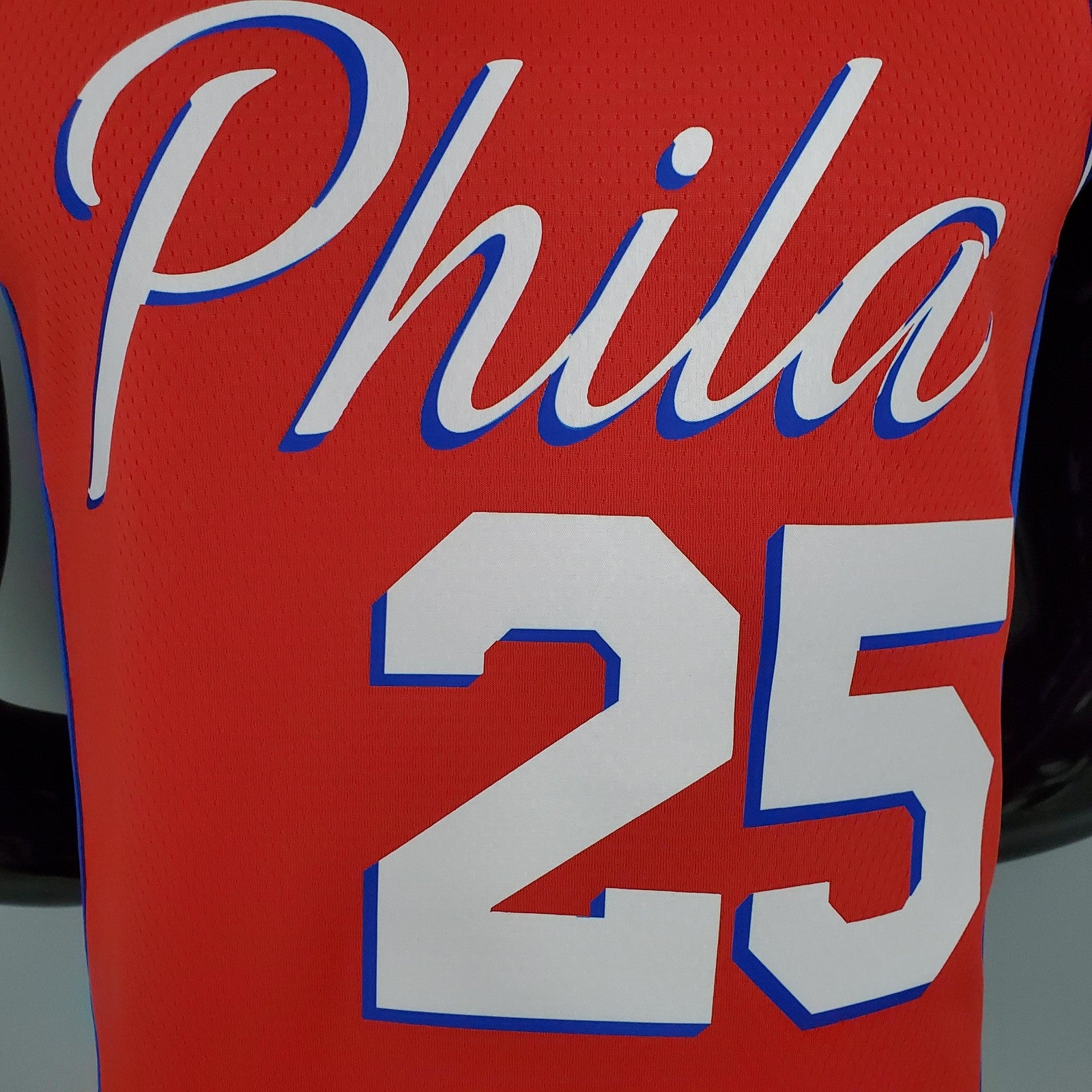2021 Simmons#25 76ers Jordan Themed Red Nba Jersey