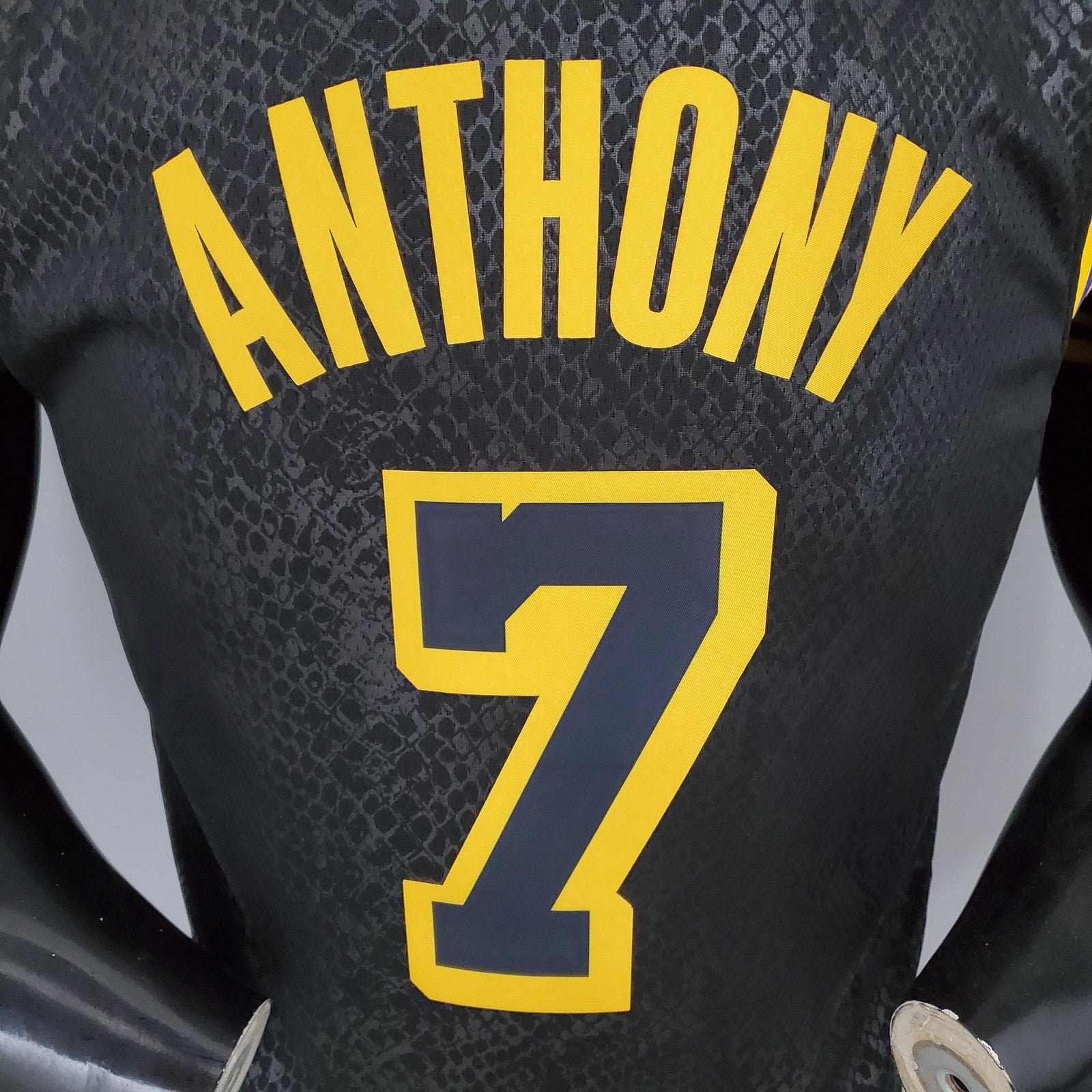 Anthony#7 Los Angeles Lakers Black Nba Jersey