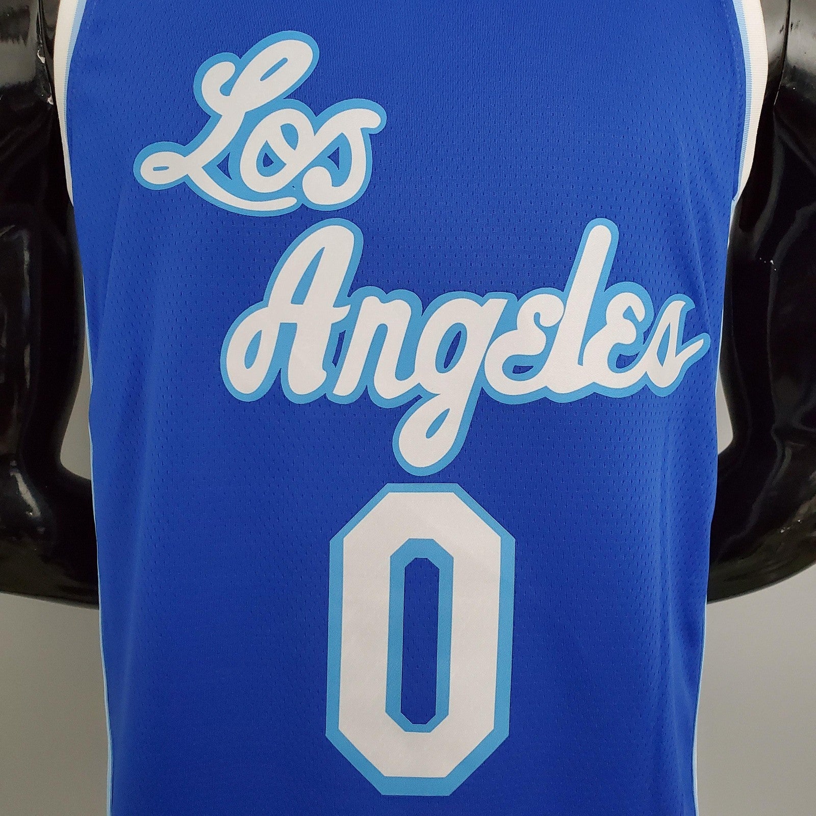 Los Angeles Lakers Westbrook#0 Latin Night (high Head) Blue Nba Jersey