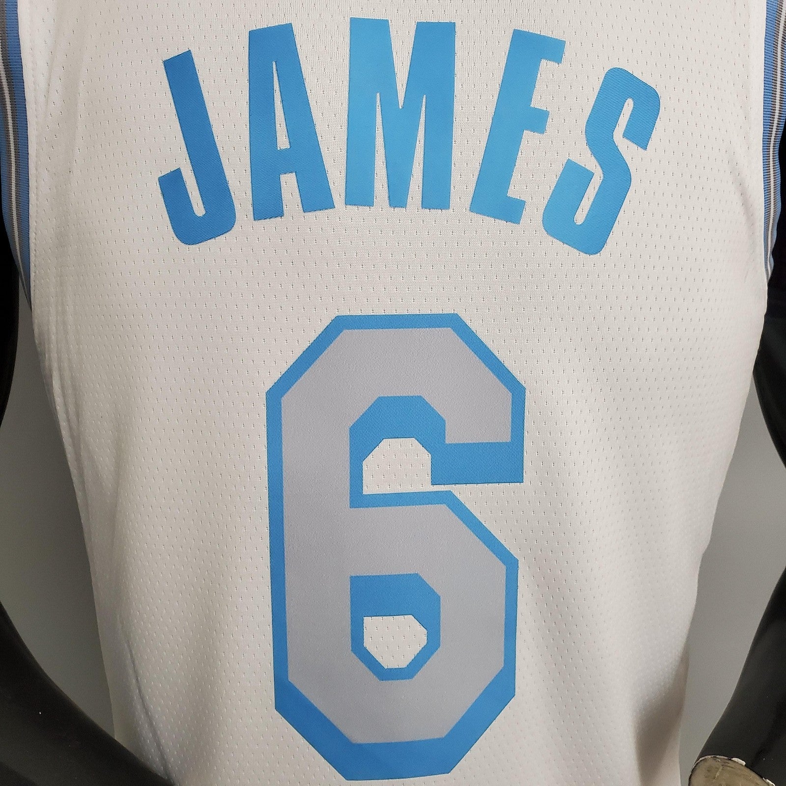 2021 James#6 Lakers Retro White Nba Jersey