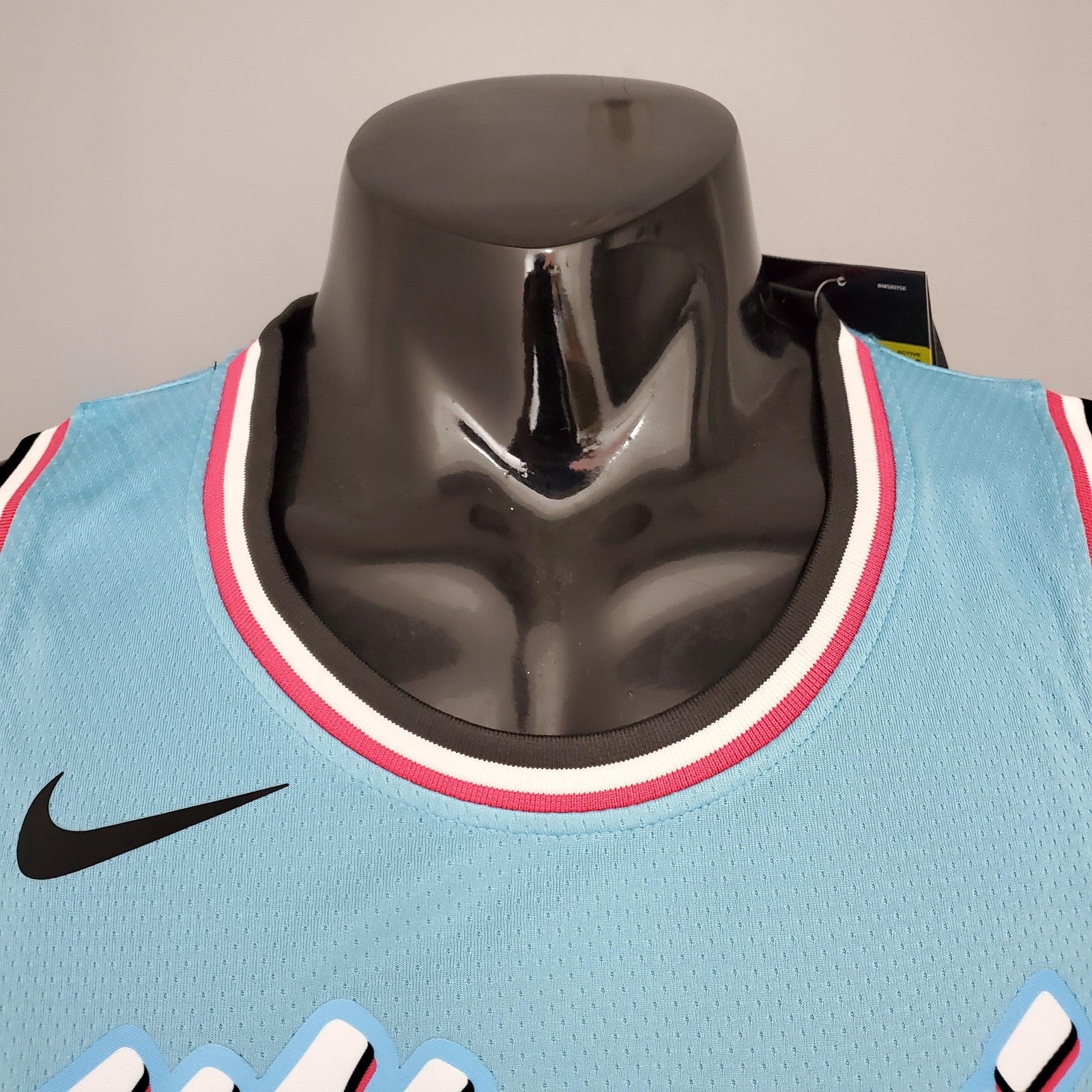 Oladipo#4 Miami Heat V Neck Blue Nba Jersey