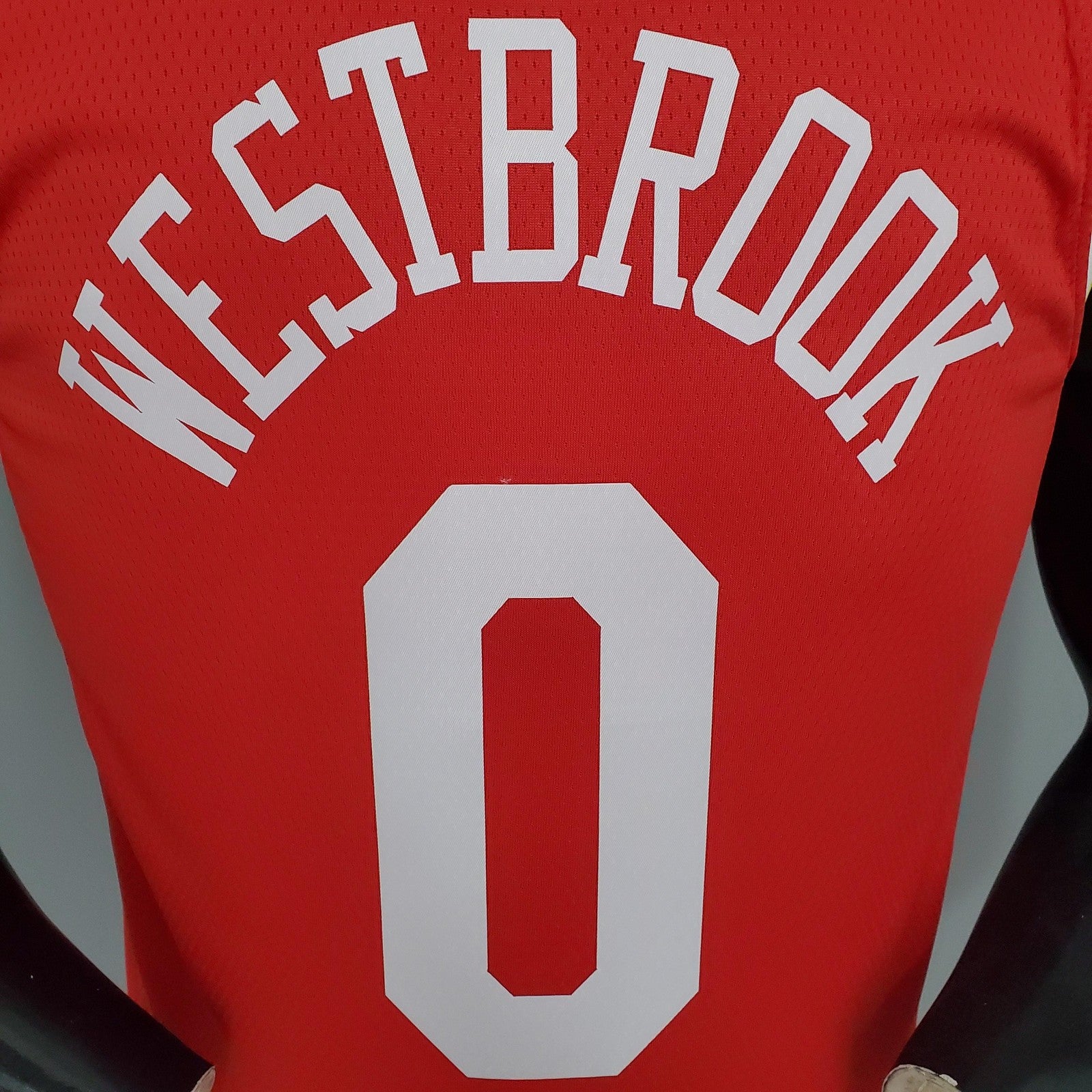 Westbrook#0 Rockets Retro Red Nba Jersey