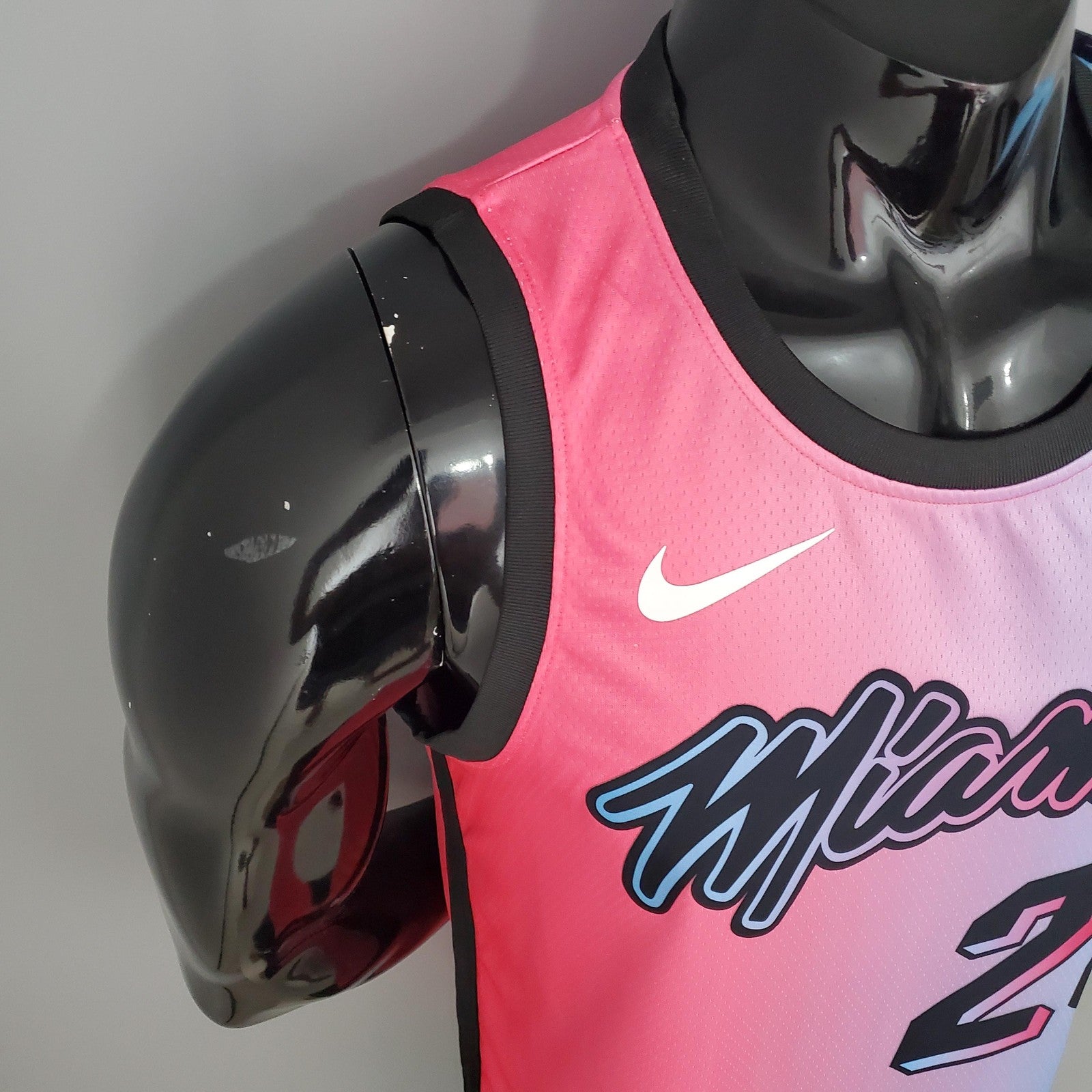 New Miami Heat Iguodala#28 City Edition Pink Blue Gradient Color (support Customization)