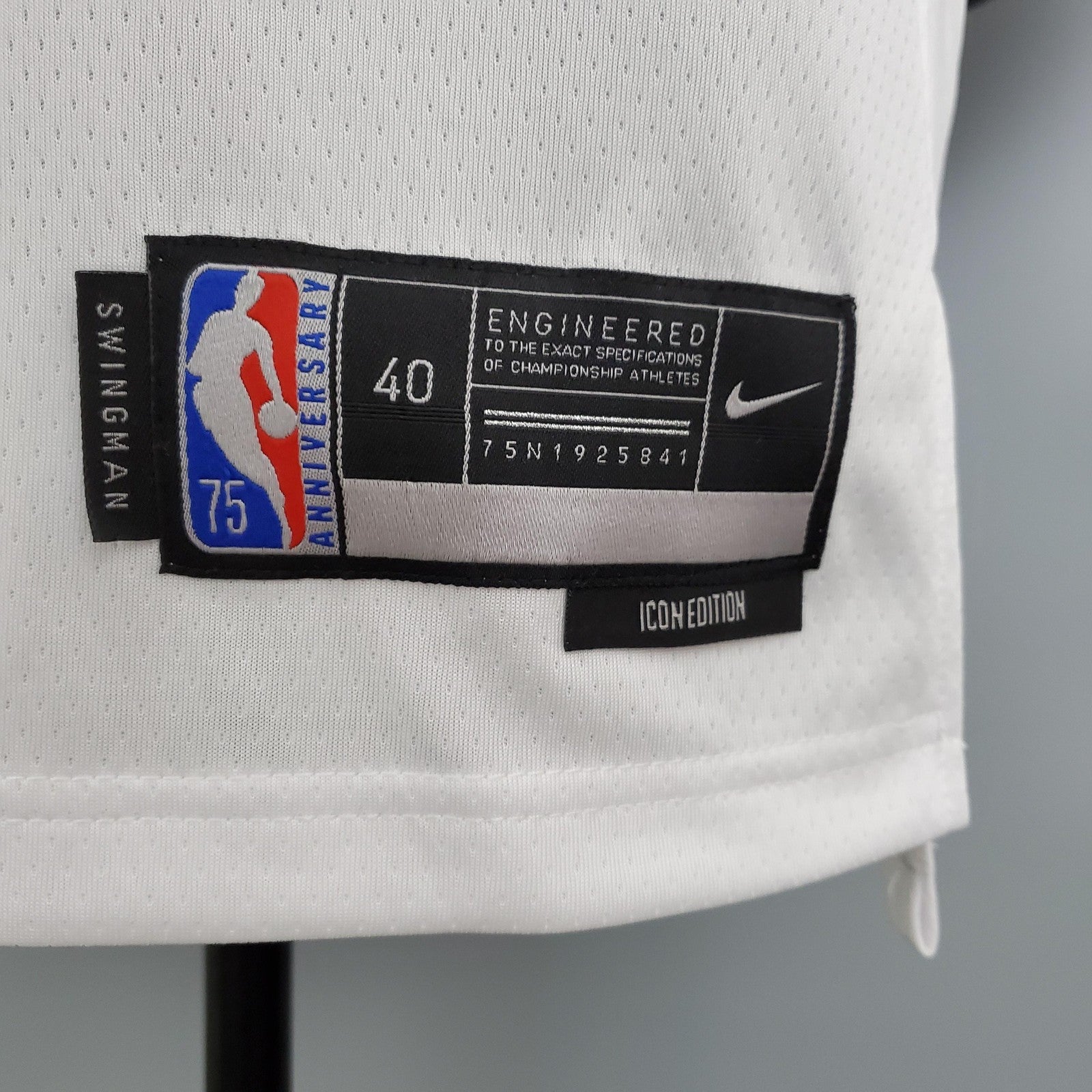 75th Anniversary Lakers White Nba Jersey