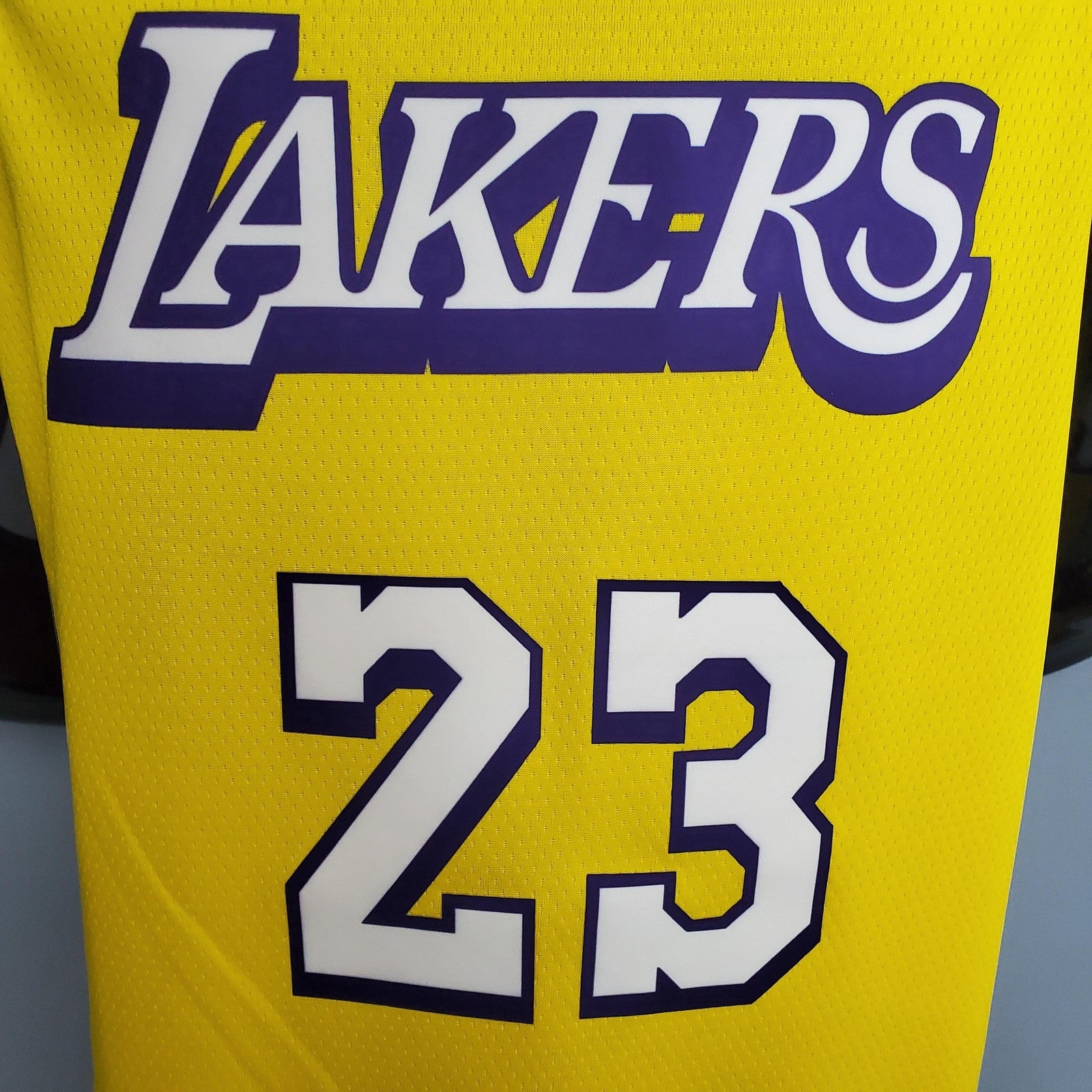James #23 Lakers V Neck City Edition Yellow Nba Jersey Nike Connect Recognition