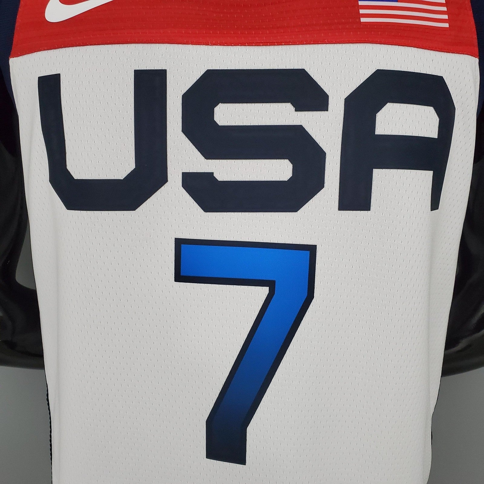2021 Olympic Games Durant#7 Usa Team Usa White Red Nba Jersey