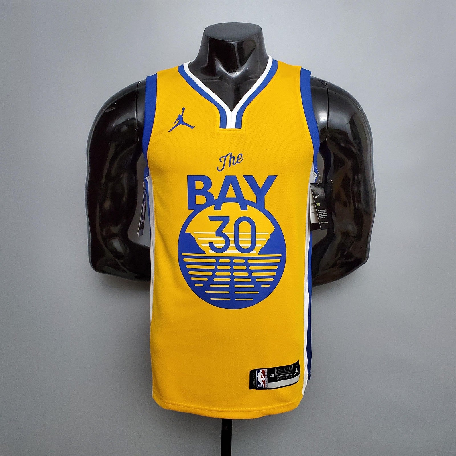 New Curry#30 Golden State Warriors Yellow Nba Jersey