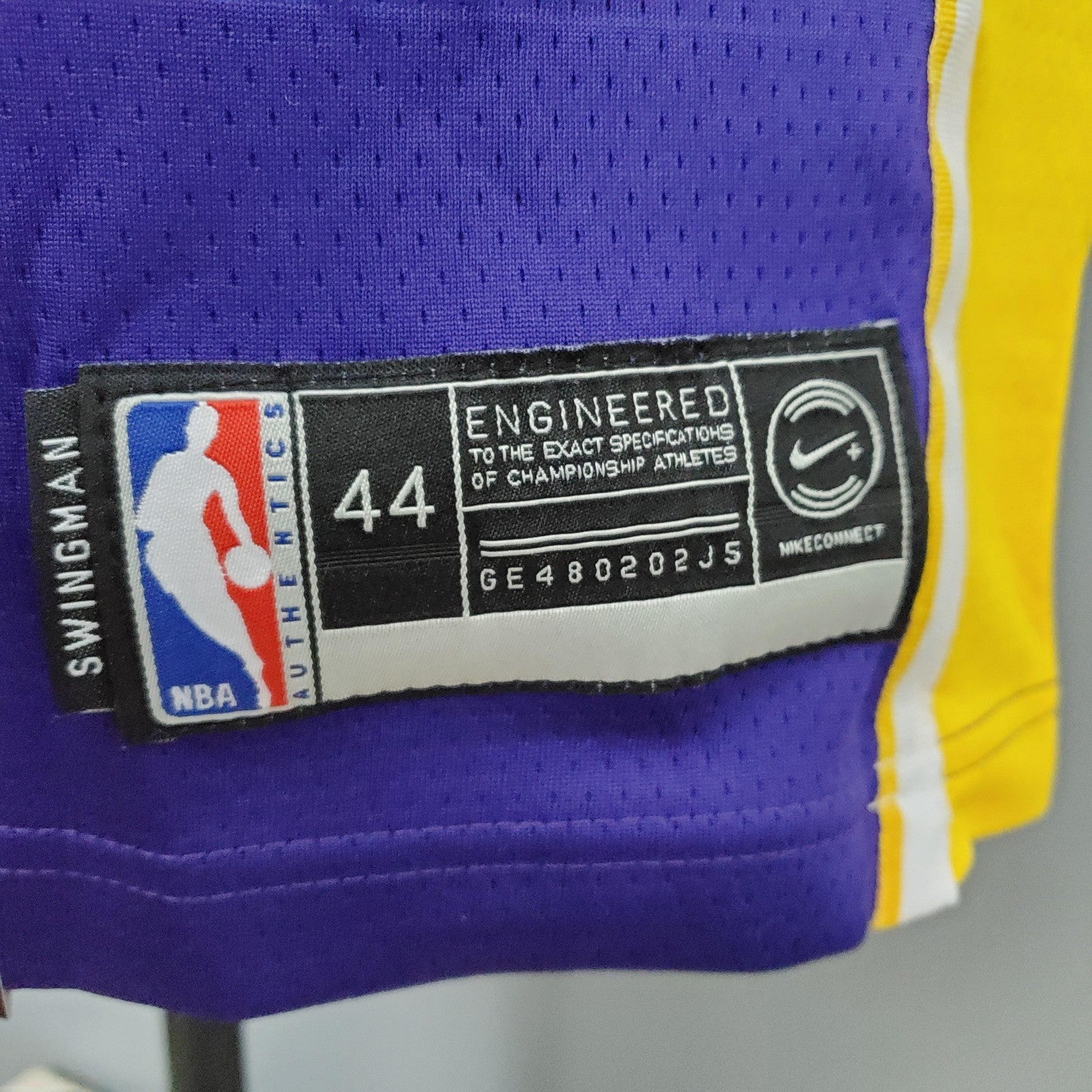 Bryant #24 Lakers Purple Yellow Side Nba Jersey Nike Connect Recognition
