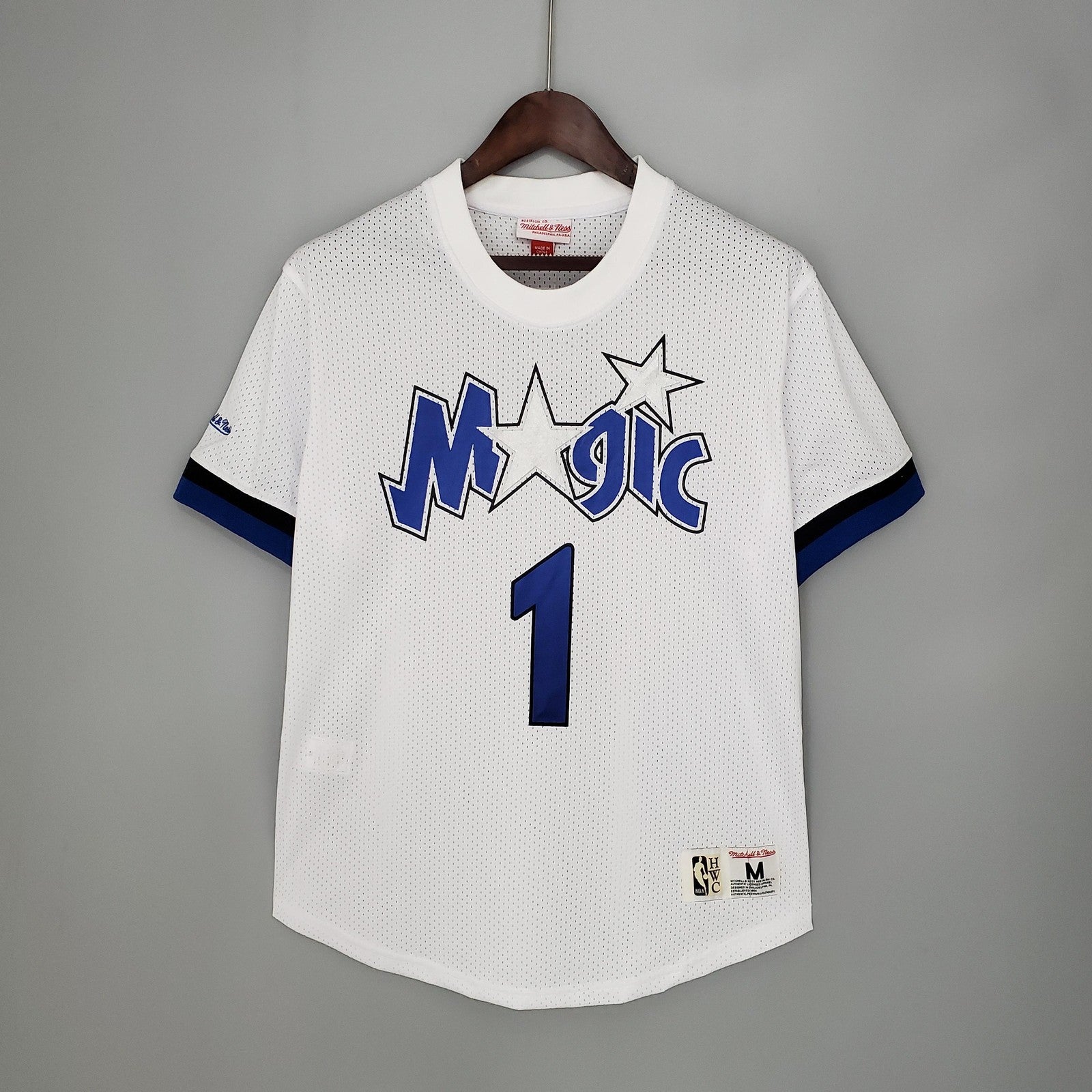 Mitchellness Magic White No 1 Mcgrady Retro Mesh Short Sleeve