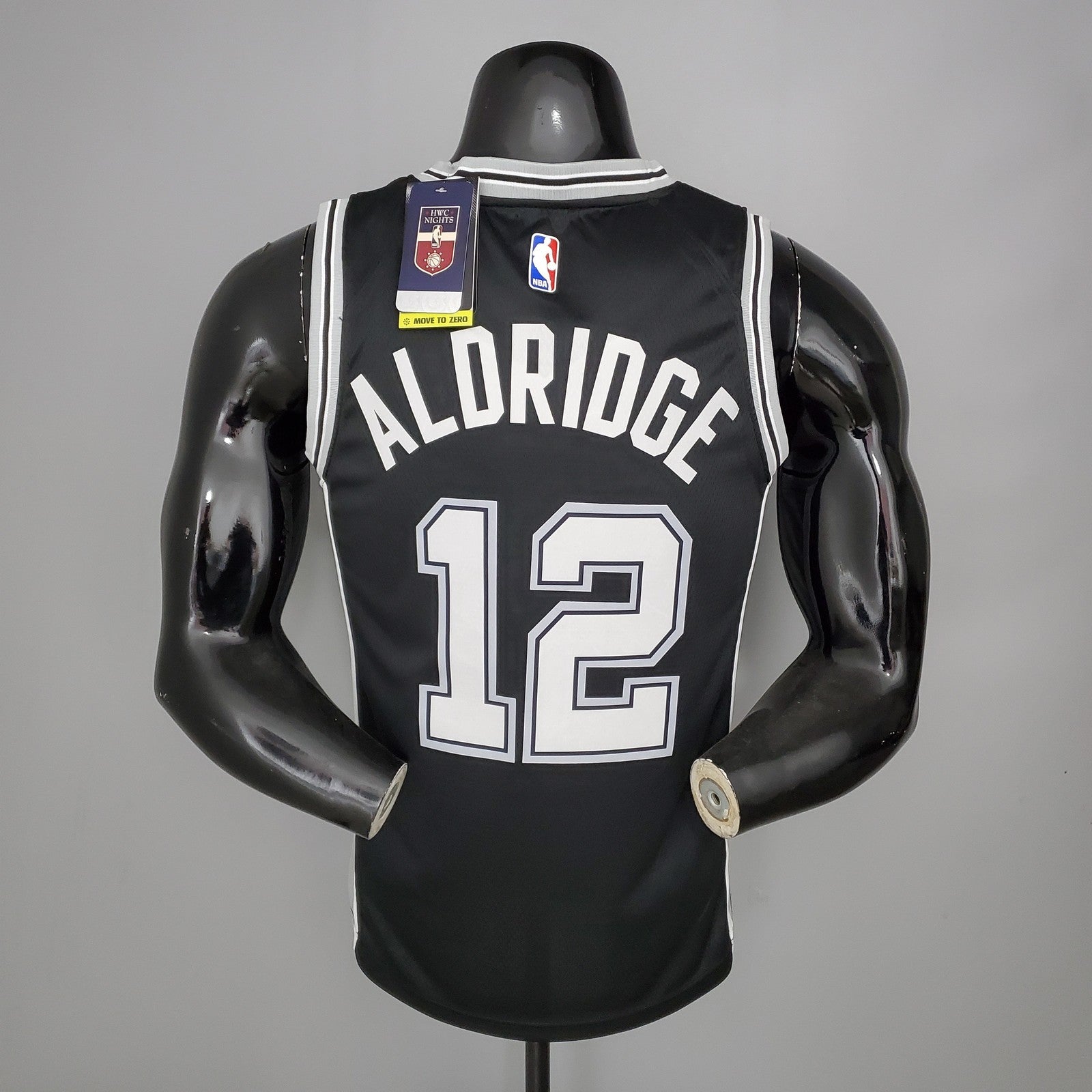 Aldridge#12 Spurs Black Nba Jersey