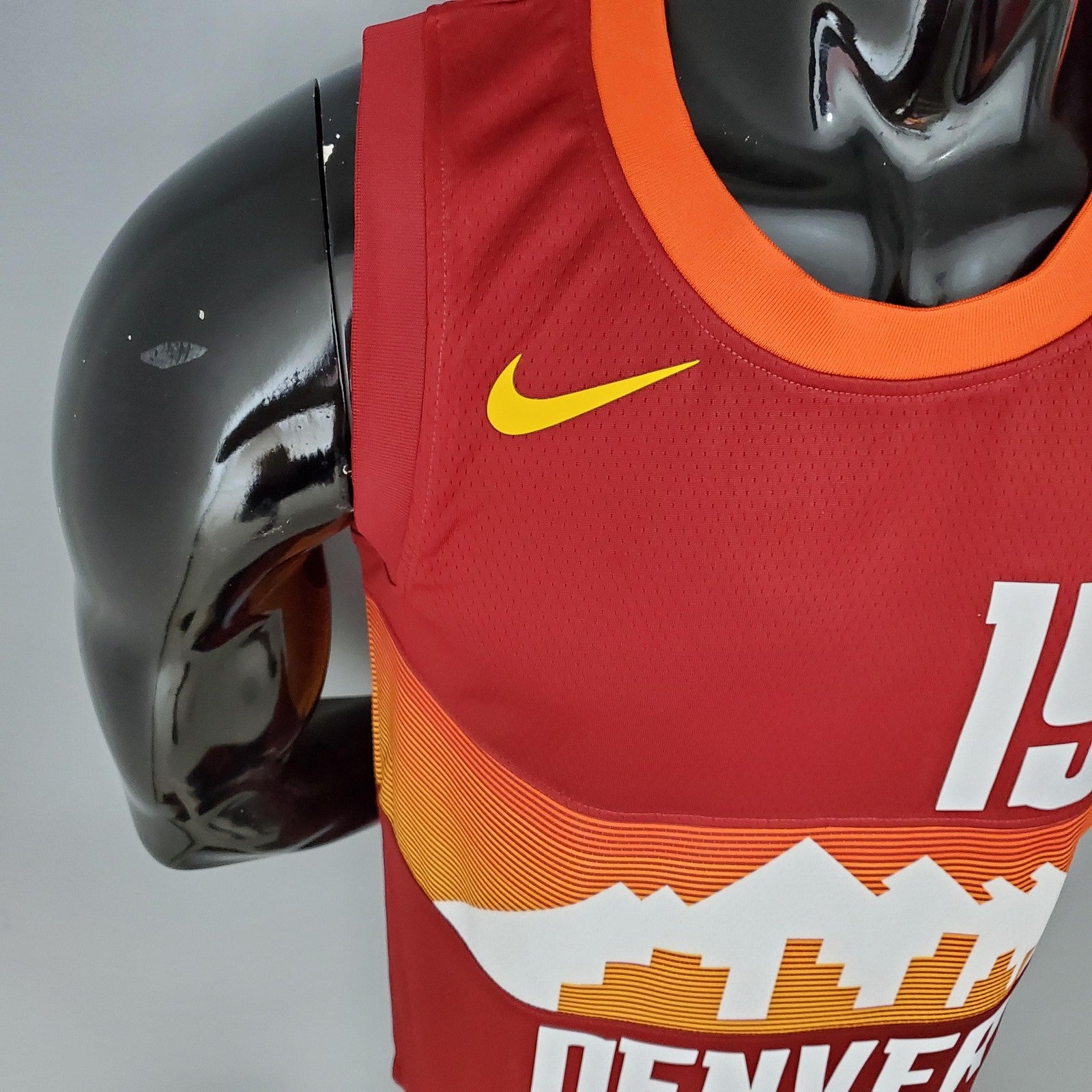 2021 Jokic#15 Nuggets City Edition Red Nba Jersey