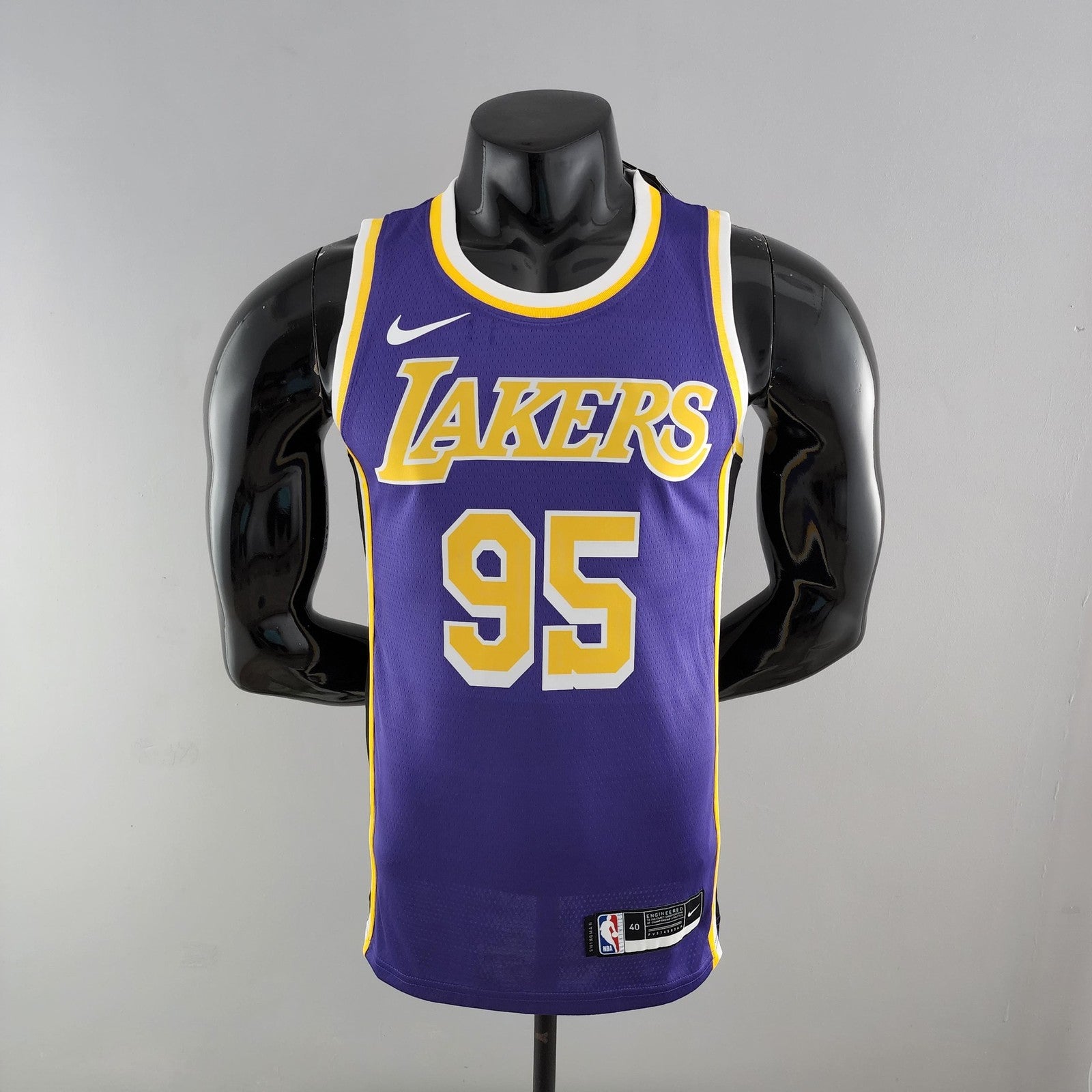 Toscano #95 Los Angeles Lakers Purple Nba Jersey