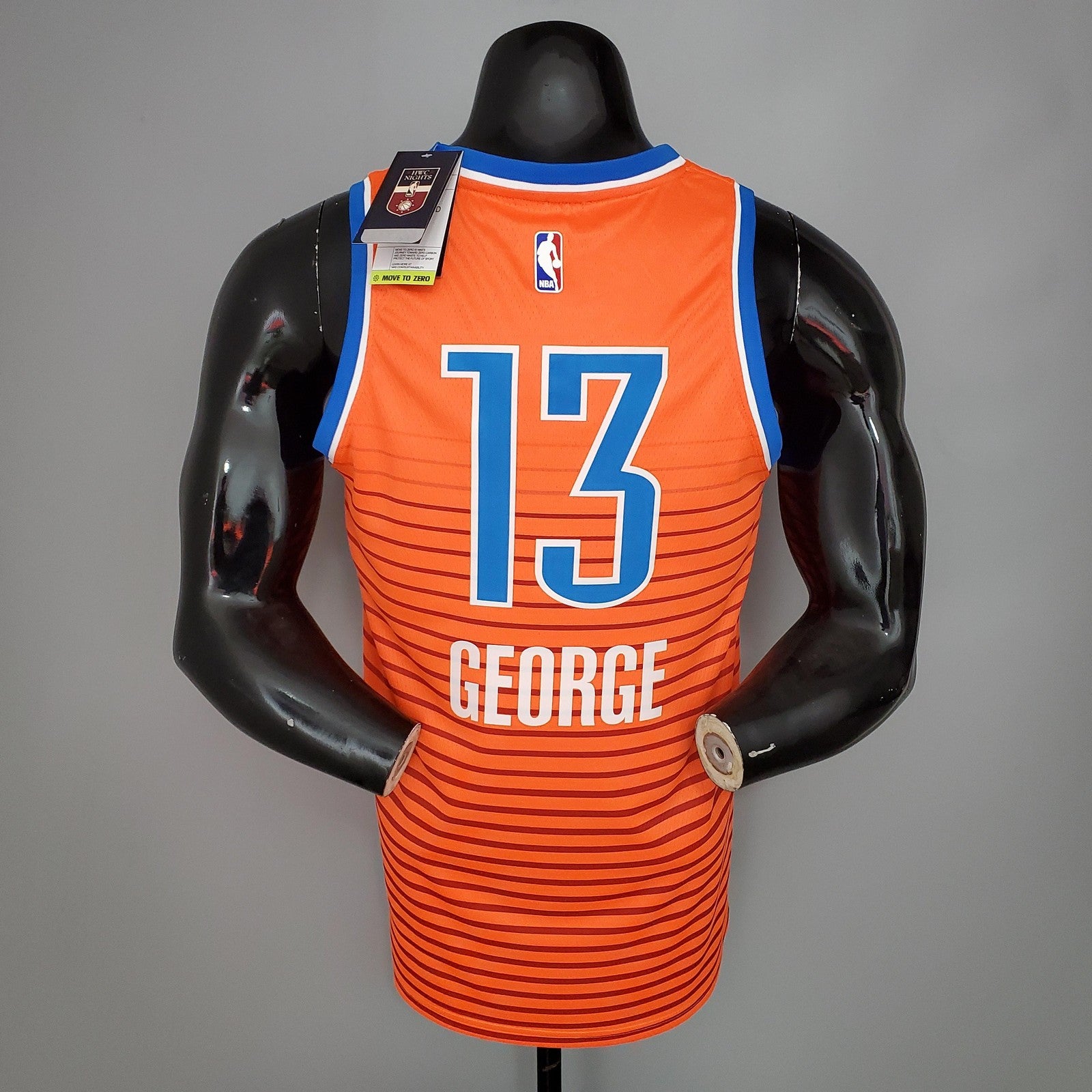 George#13 Thunder Jordan Orange Nba Jersey