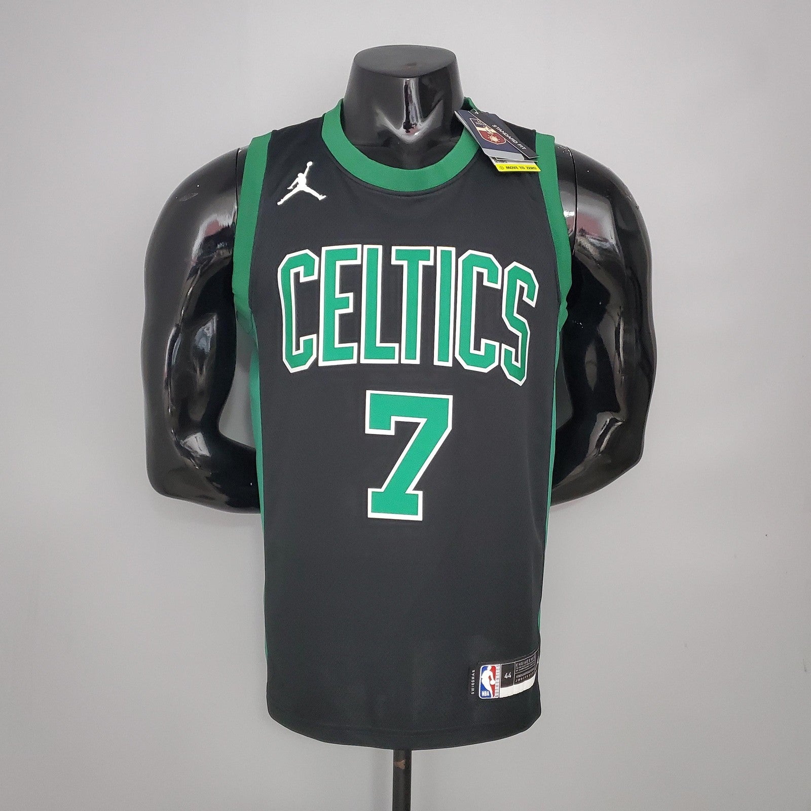 Brown#7 Celtics White Jordan Theme Black Nba Jersey