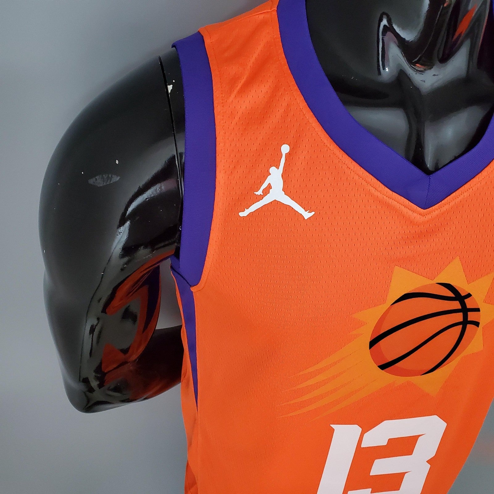 2021 Nash#13 Suns Jordan Theme Orange Nba Jersey