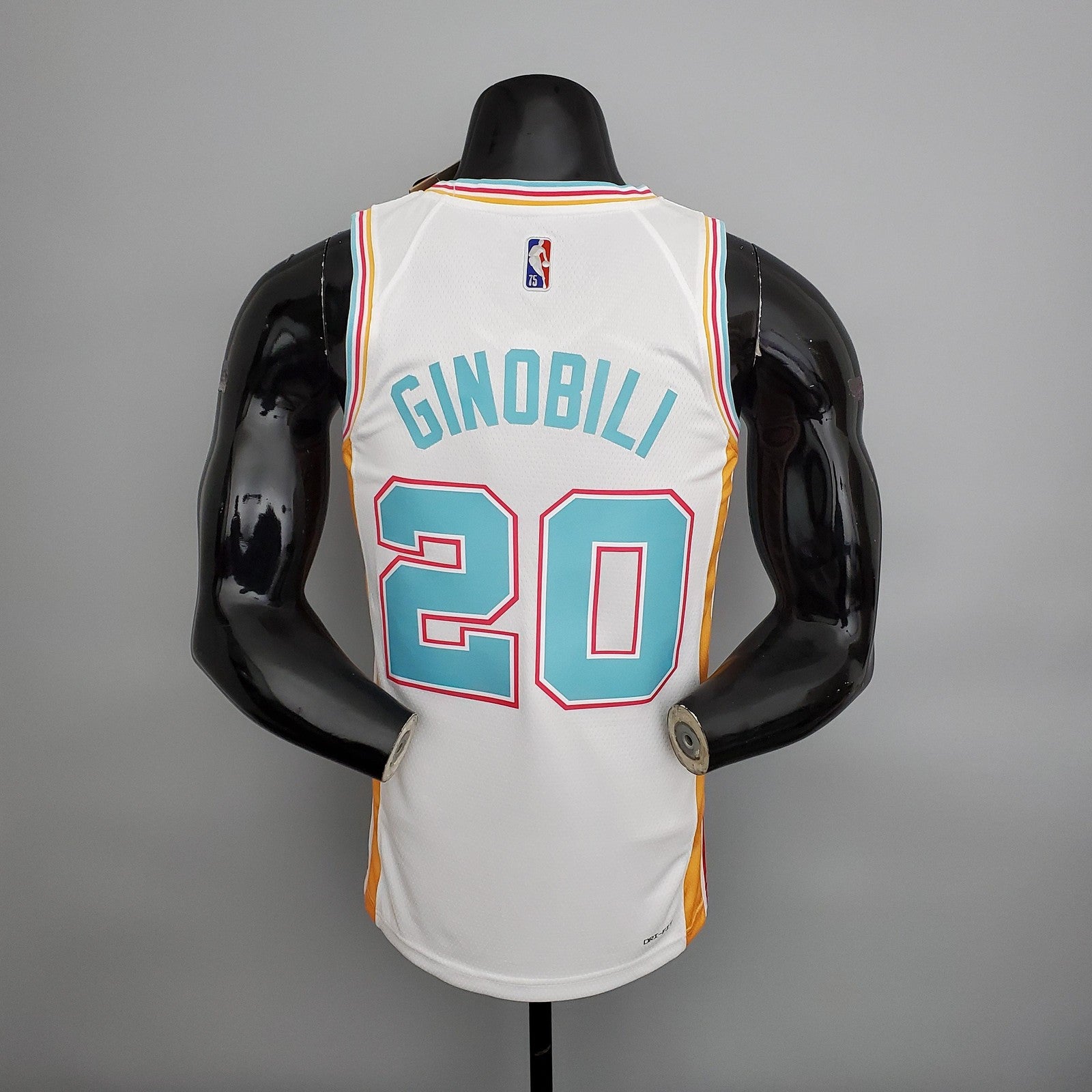 2022 Season Ginobili #20 Spurs City Edition White Nba Jersey