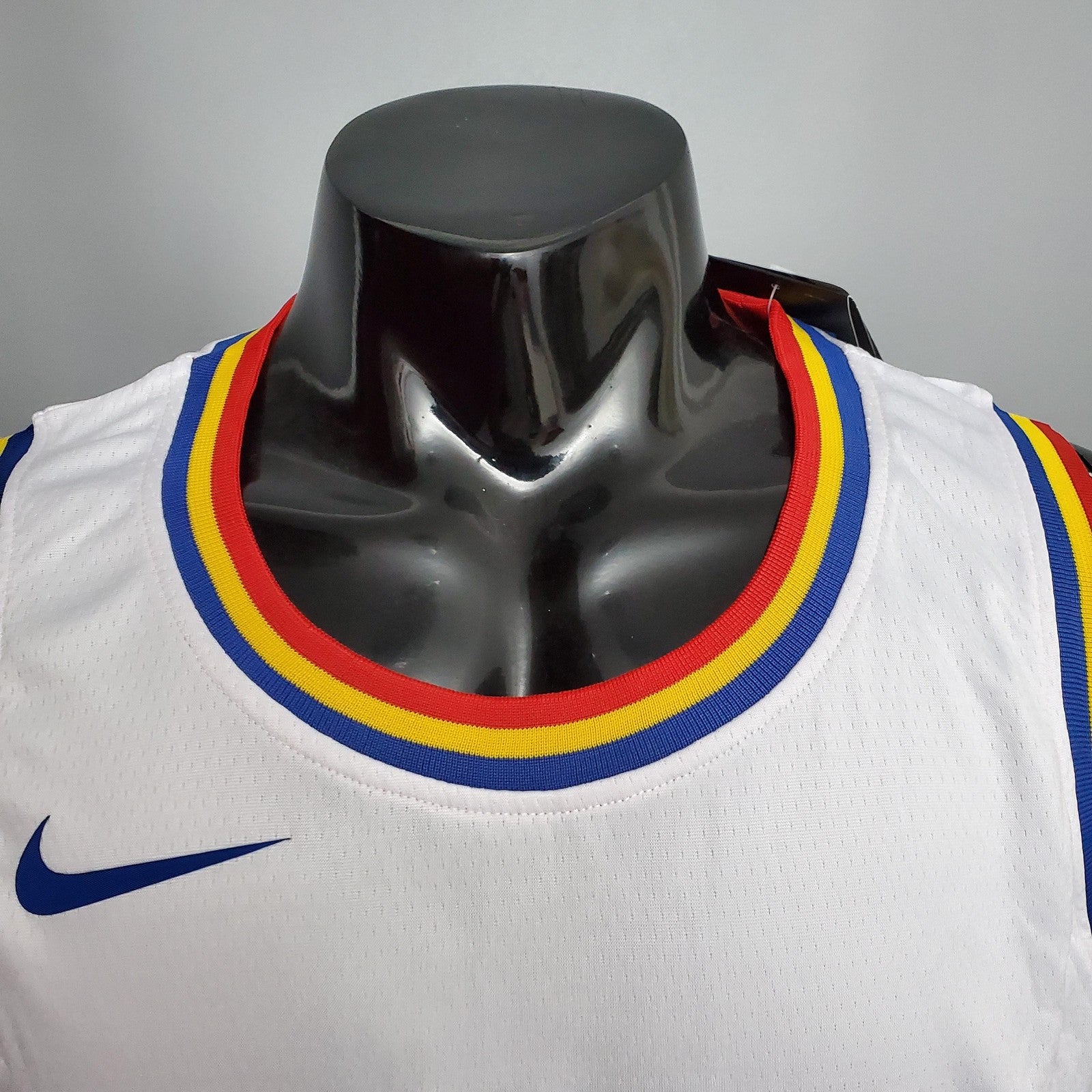 Curry #30 Golden State Warriors Retro White Nba Jersey Nike Connect Recognition