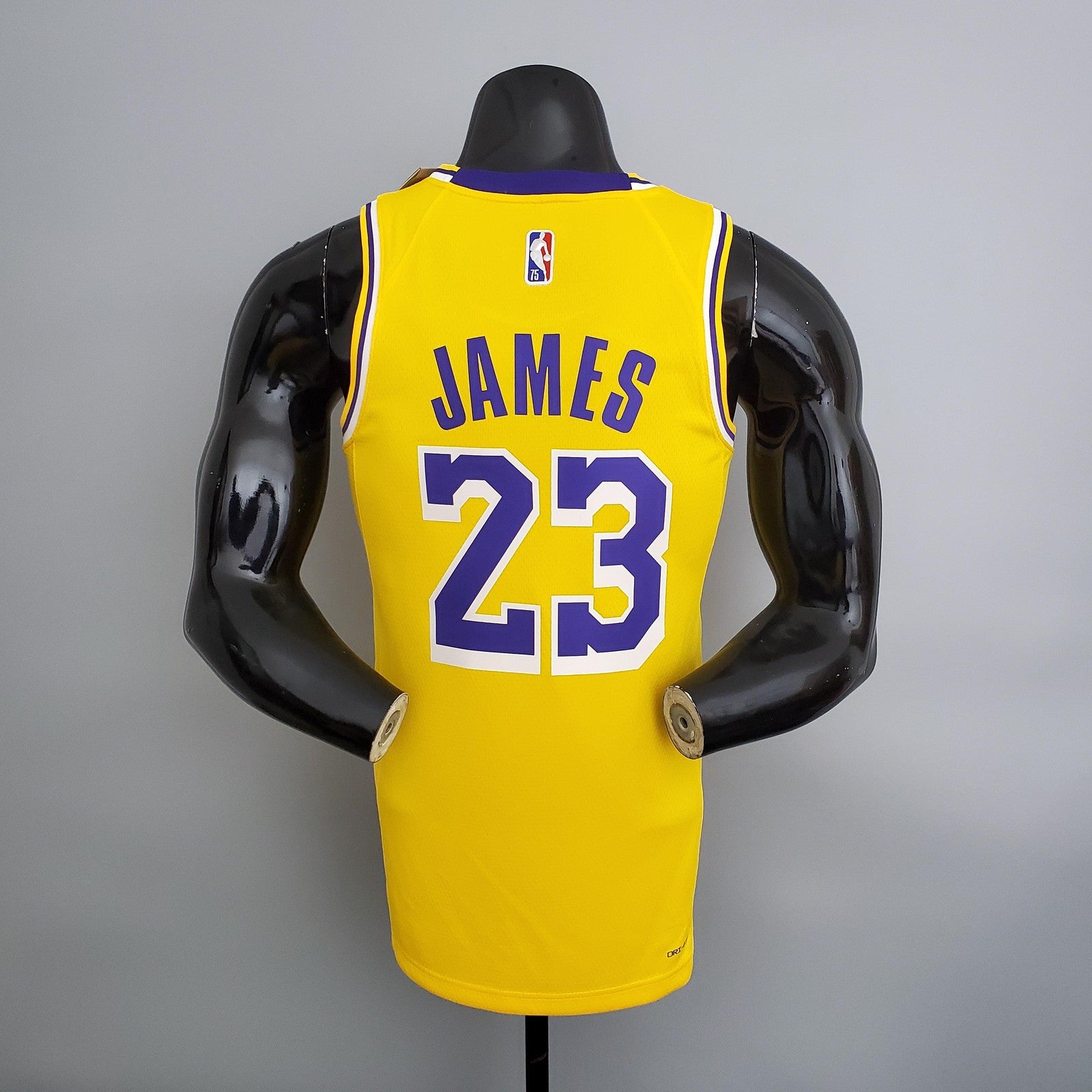 75th Anniversary Lakers Yellow Nba Jersey
