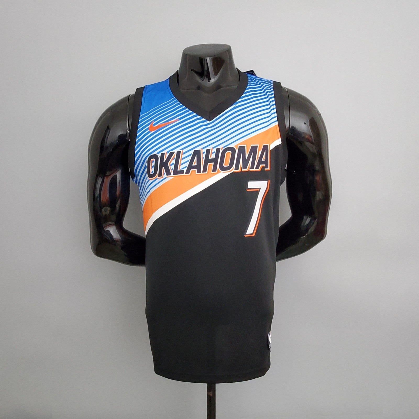 Thunder Anthony #7 City Edition Black Nba Jersey