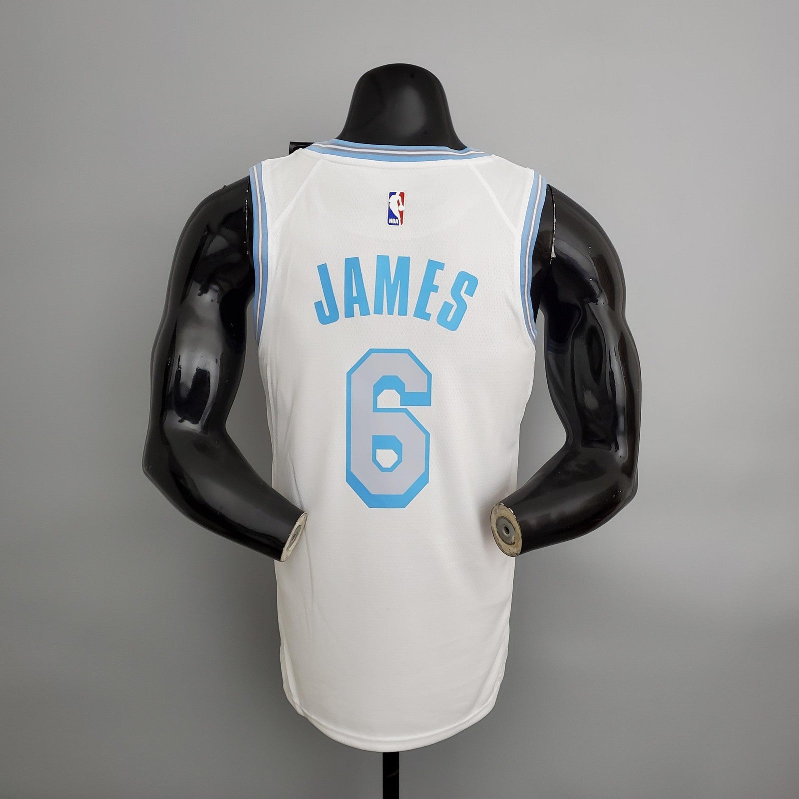 2021 James#6 Lakers Retro White Nba Jersey