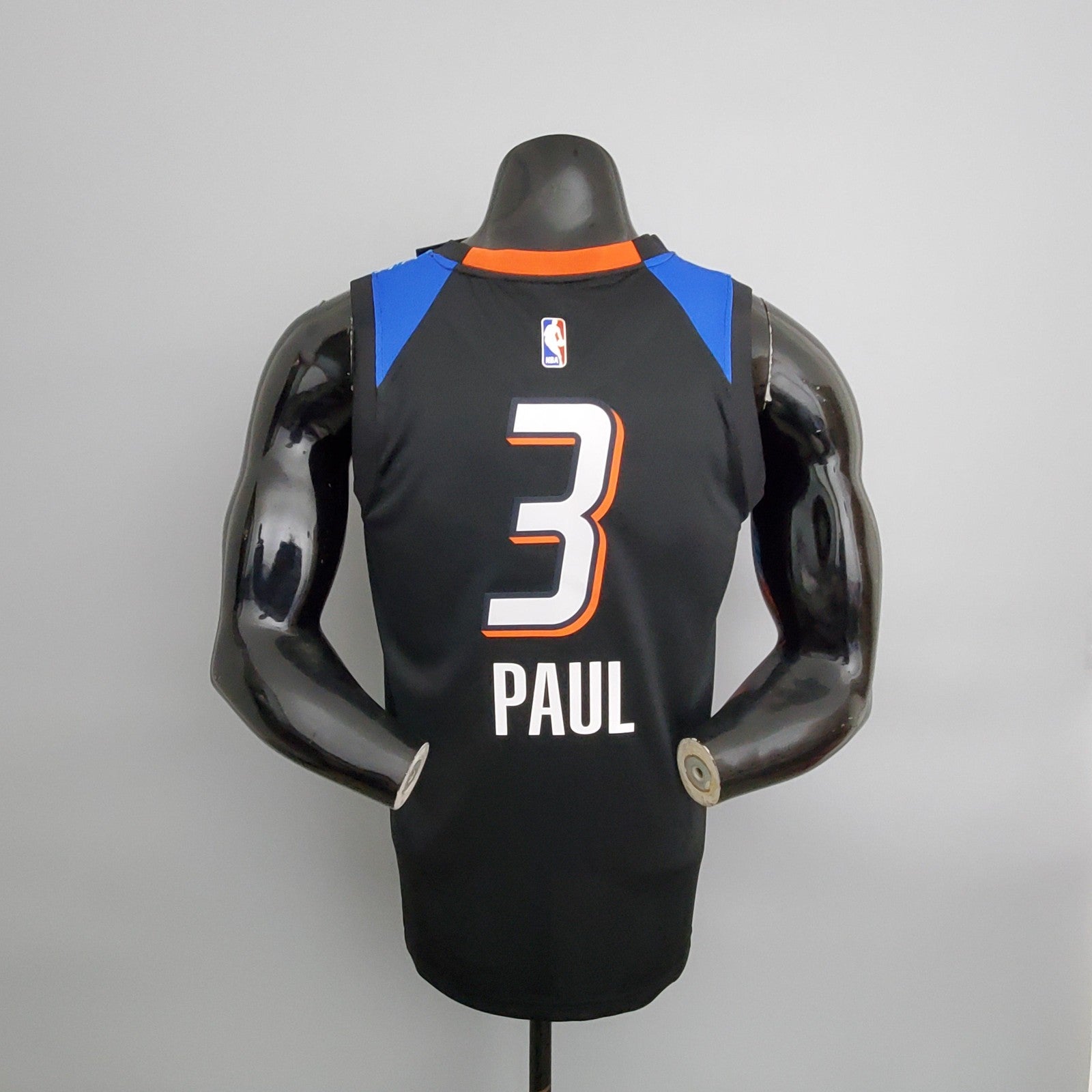 Thunder Paul #3 City Edition Black Nba Jersey