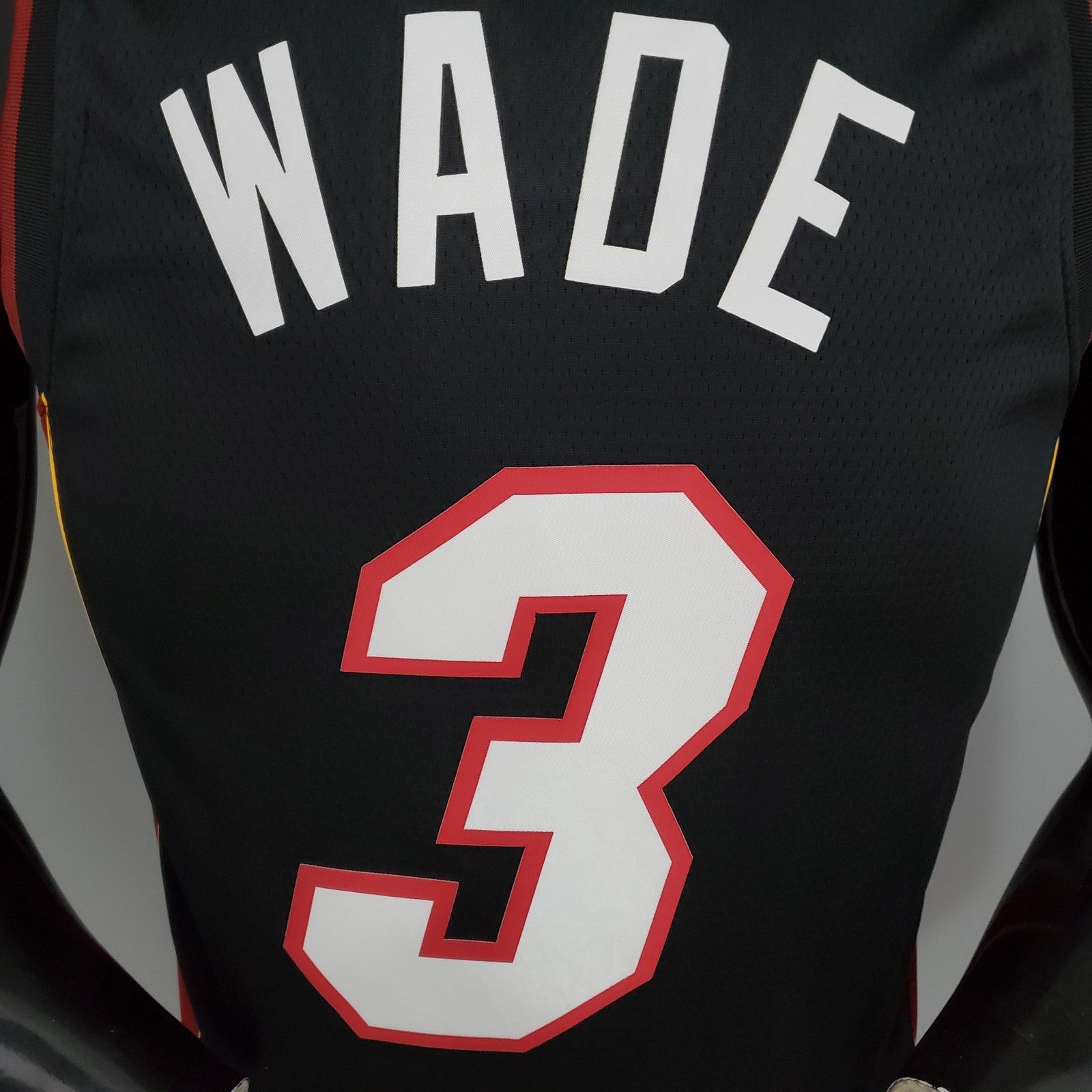 Miami Heat Wade#3 Black Nba Jersey