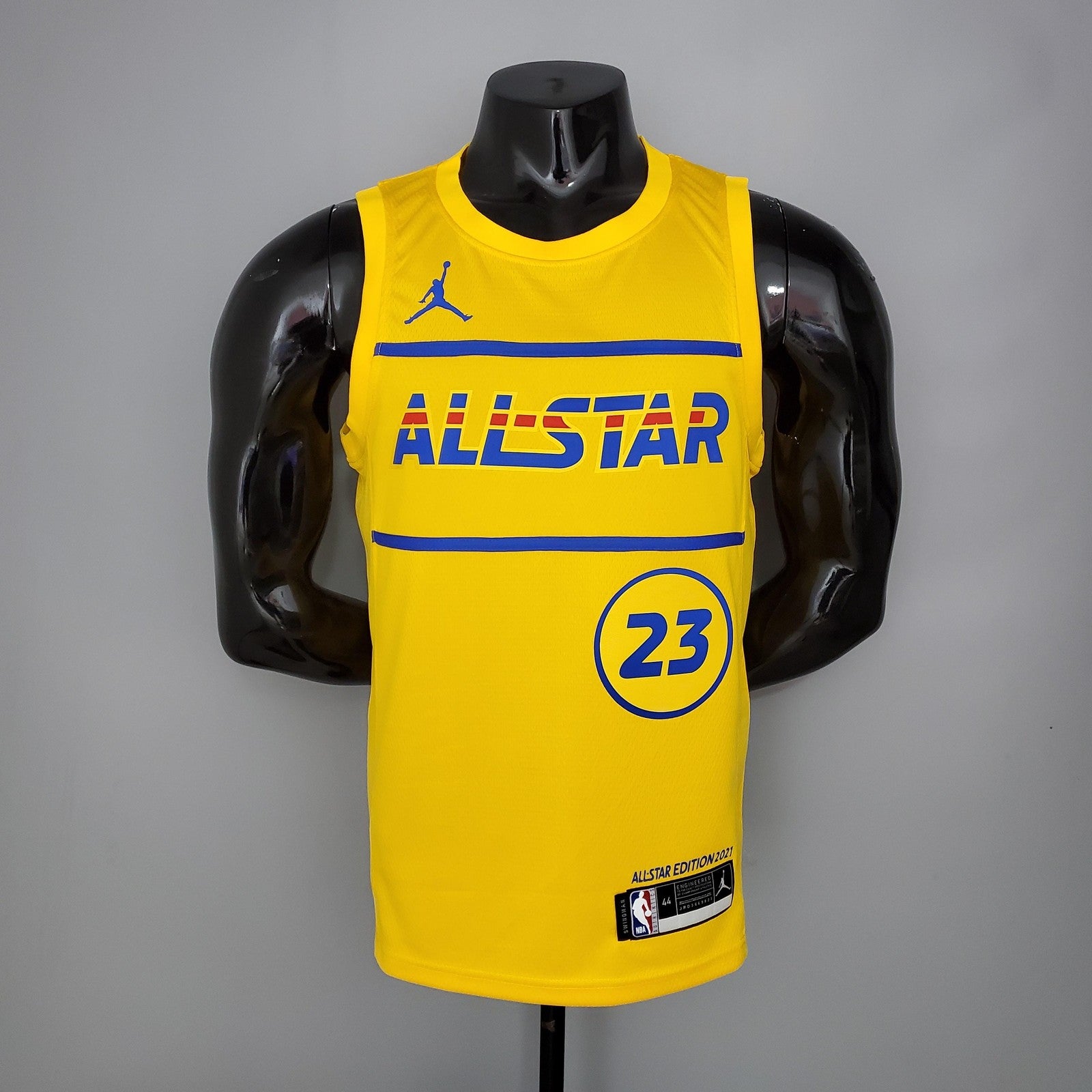 2021 James#23 All Star Yellow Nba Jersey