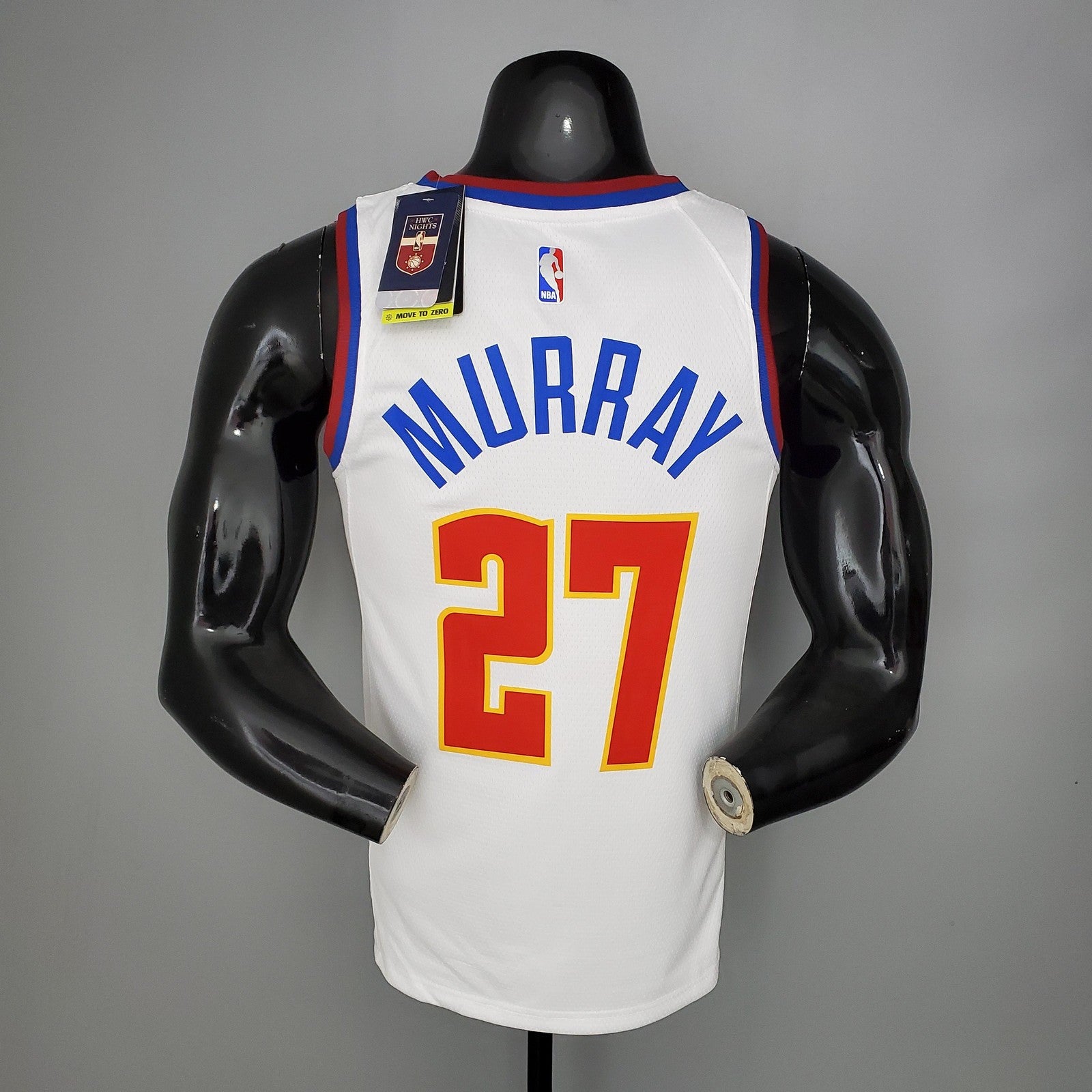 2021 Murray#27 Nuggets Bonus Edition White Nba Jersey