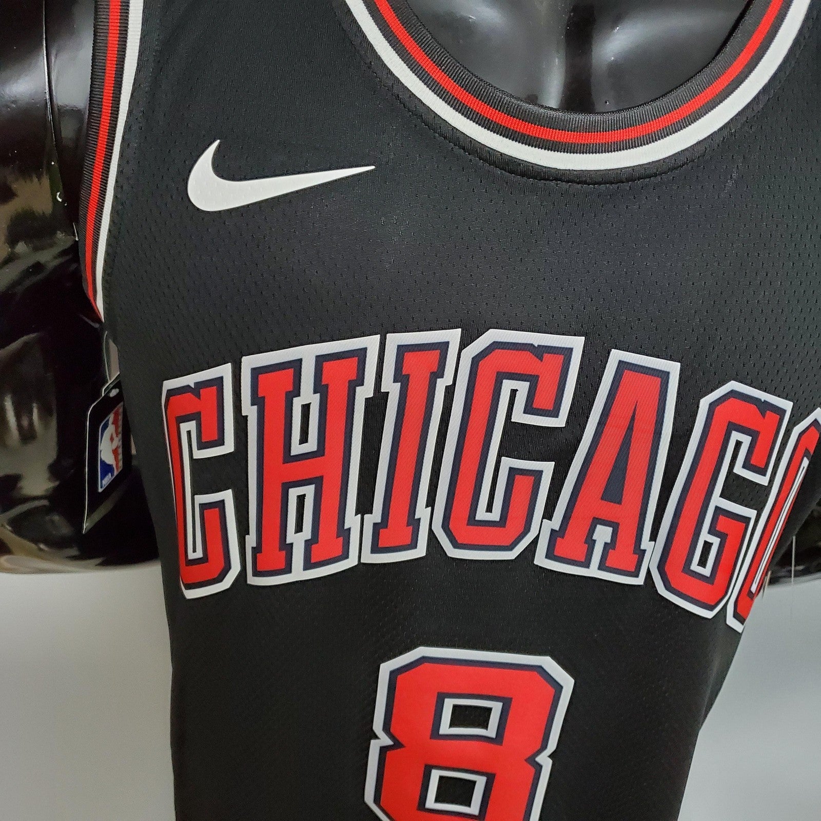 Lavine#8 Chicago Bulls Black Nba Jersey Nike Connect Recognition