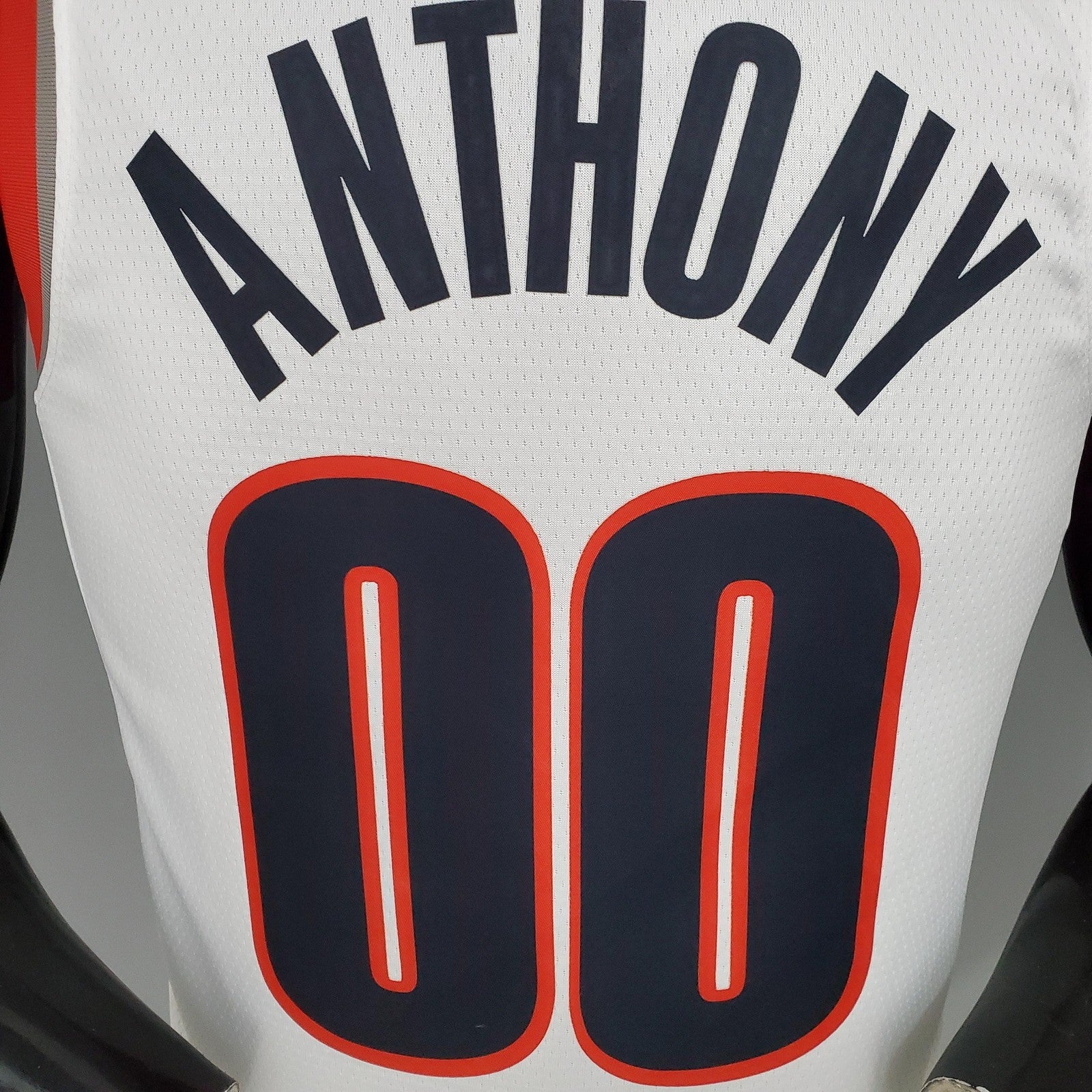 2021 Anthony#00 Trail Blazers Home White Nba Jersey