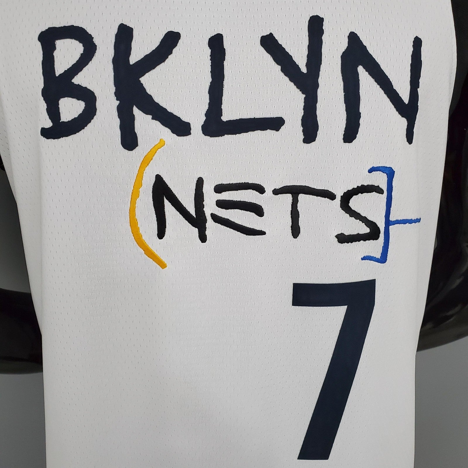 Durant#7 Brooklyn Nets Graffiti White Nba Jersey