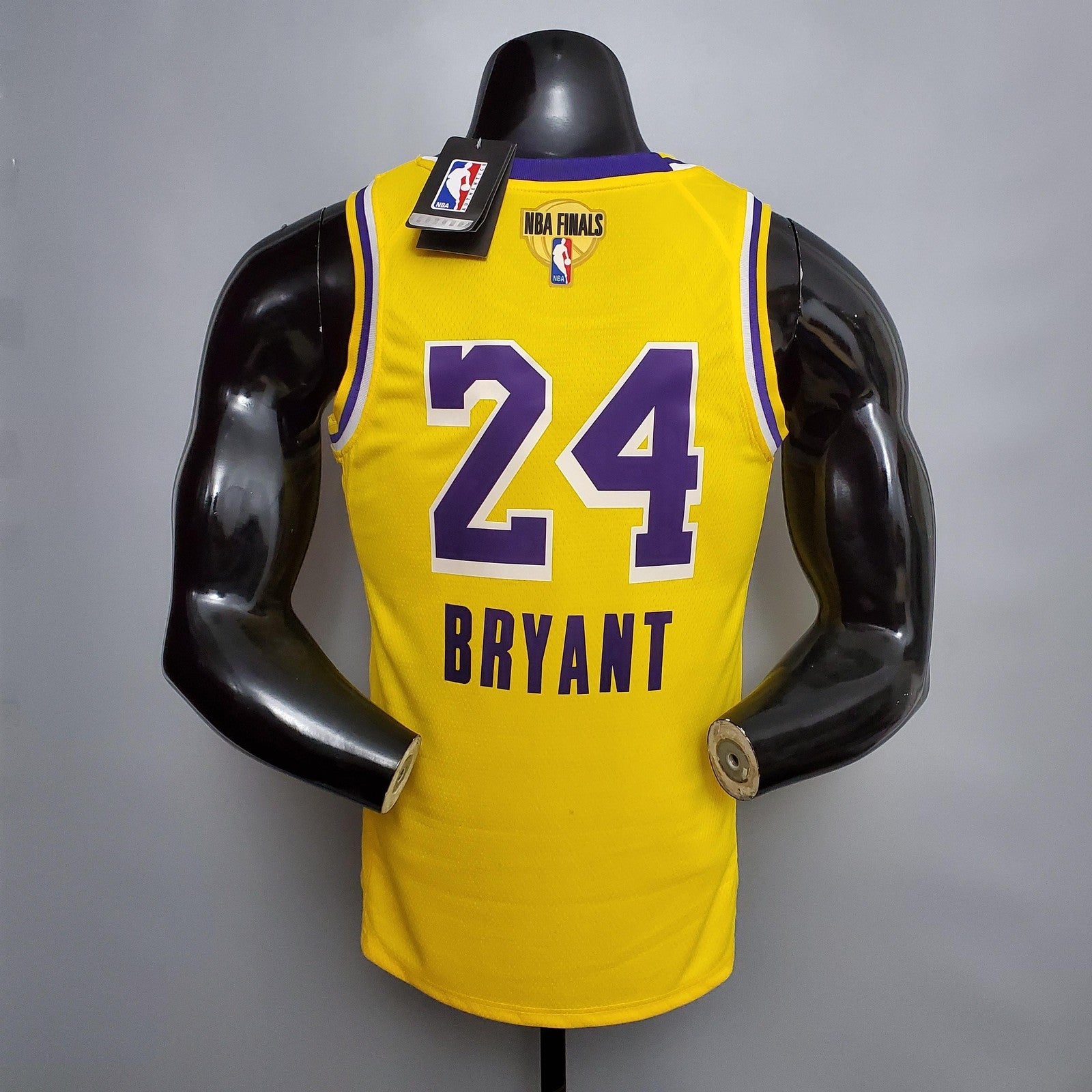 New Bryant #24 Lakers Commemorative Edition Round Neck Yellow Nba Jersey