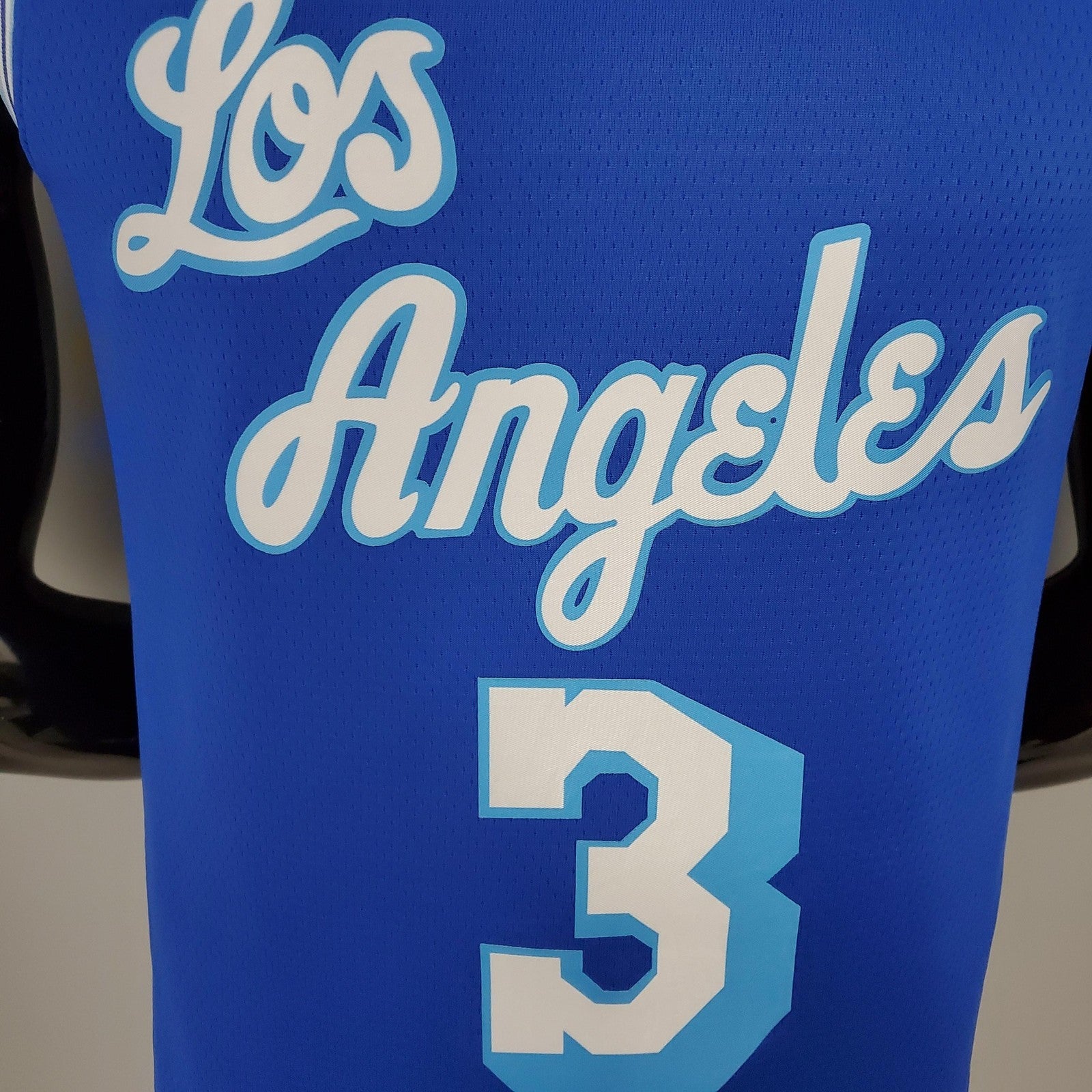 2021 Davis#3 Lakers Retro Blue Nba Jersey