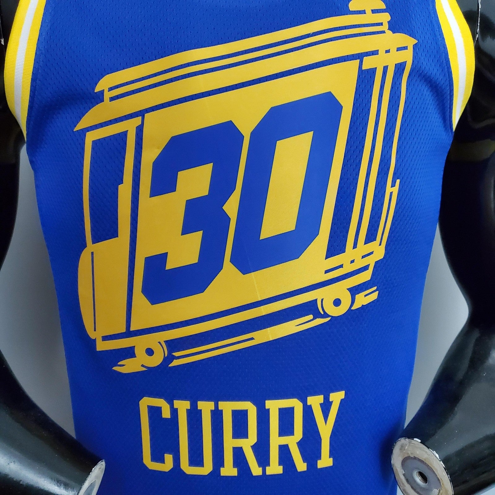 Tram Version Curry#30 Golden State Warriors Blue Nba Jersey