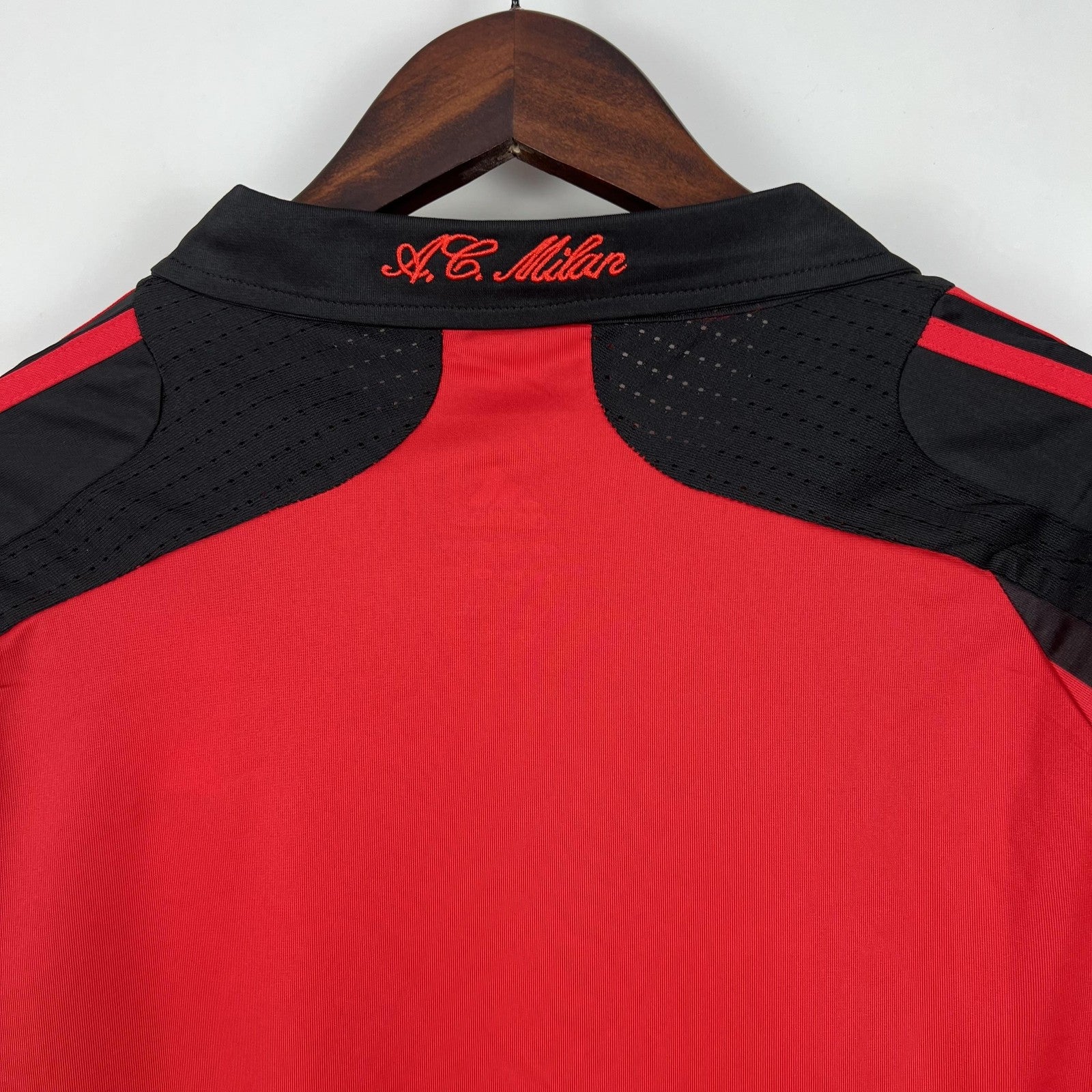 Retro Long Sleeve Ac Milan 07 08 Home