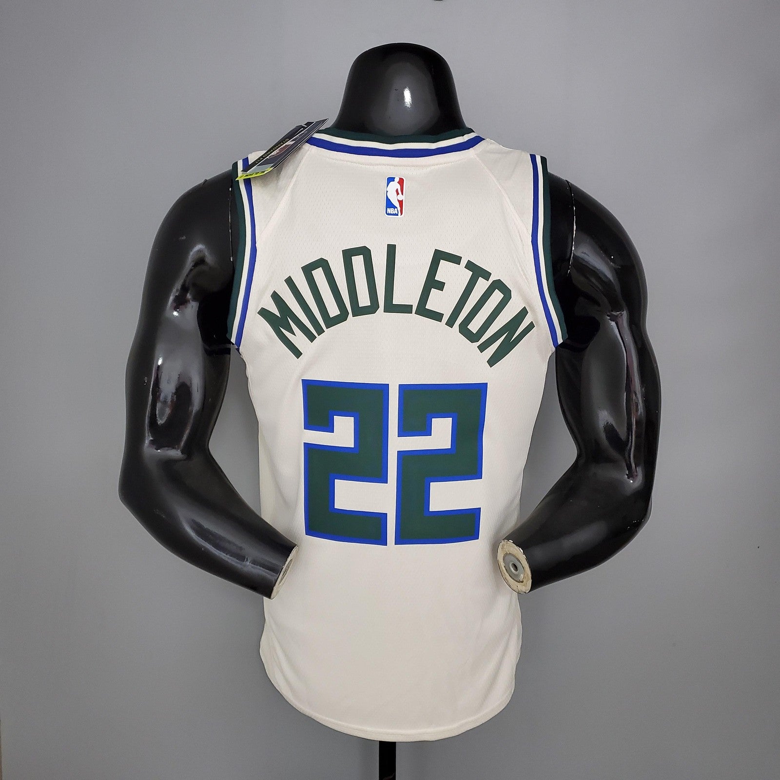 Middleton#22 Bucks Beige Nba Jersey