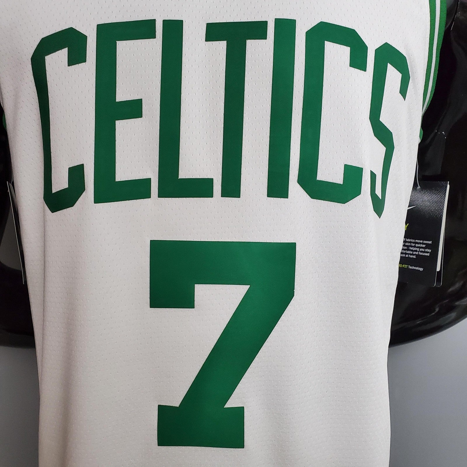 Brown#7 Celtics White Nba Jersey Nike Connect Recognition