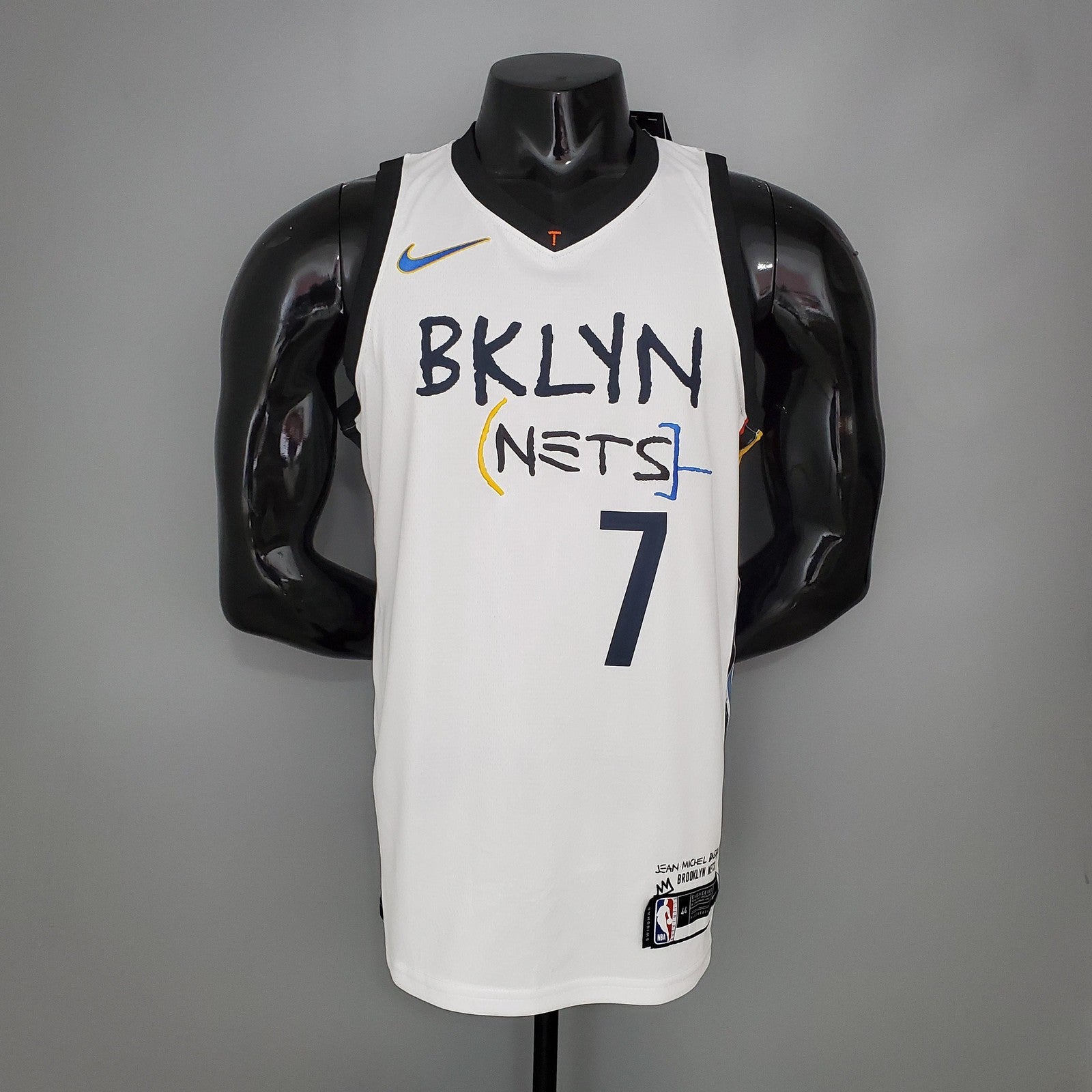 Durant#7 Brooklyn Nets Graffiti White Nba Jersey
