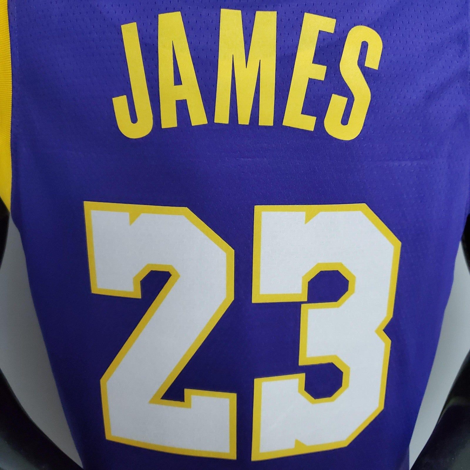 James #23 Lakers Purple Nba Jersey Nike Connect Recognition
