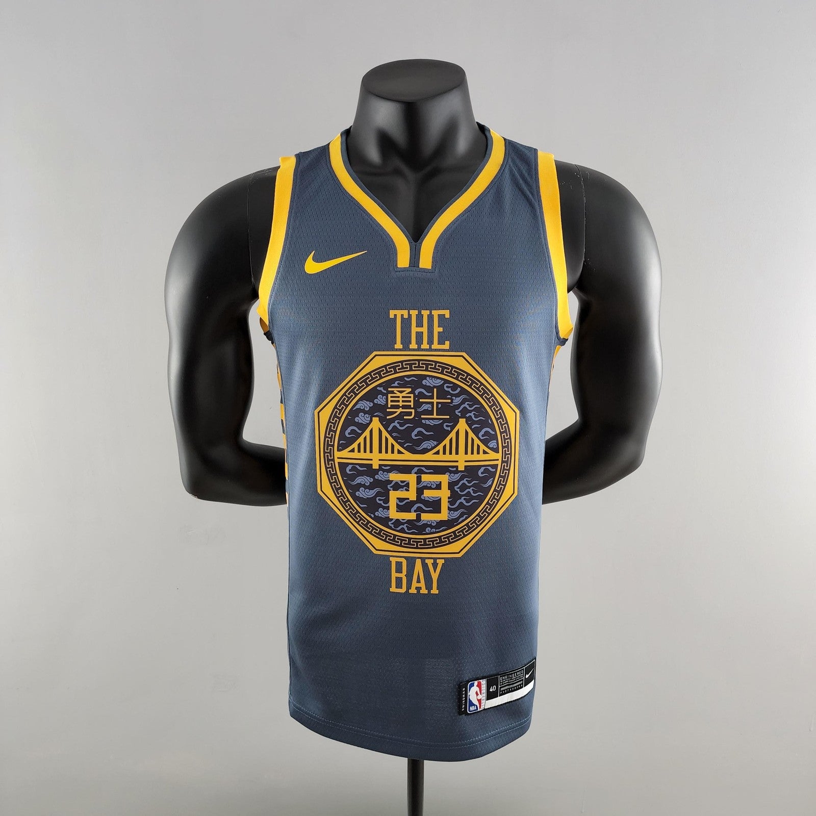 2018 Green #23 Golden State Warriors Grey Nba Jersey