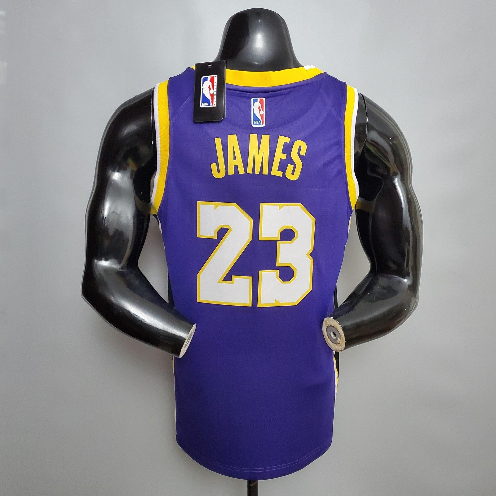 James #23 Lakers Purple Nba Jersey Nike Connect Recognition