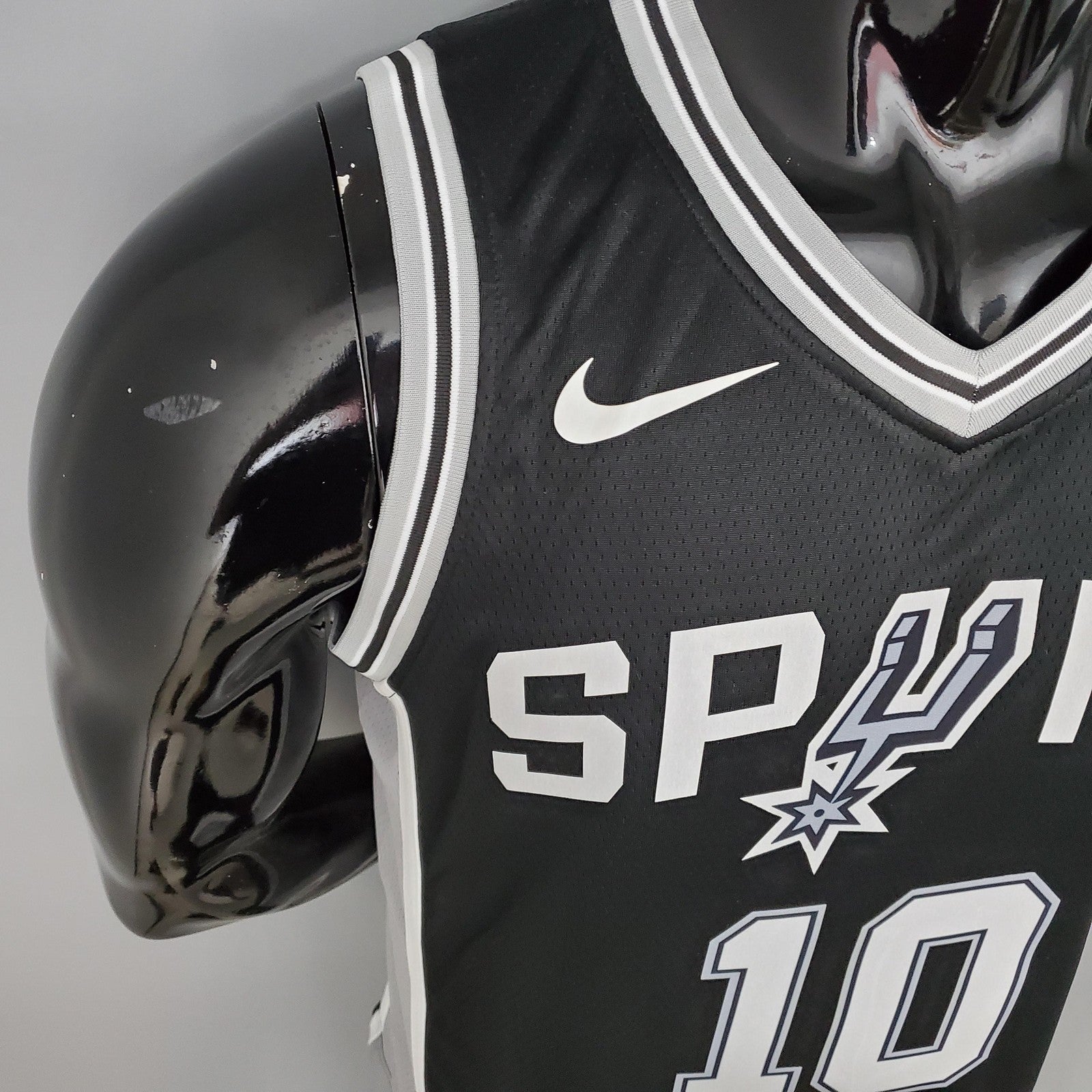 Derozan#10 Spurs Spurs Black Nba Jersey