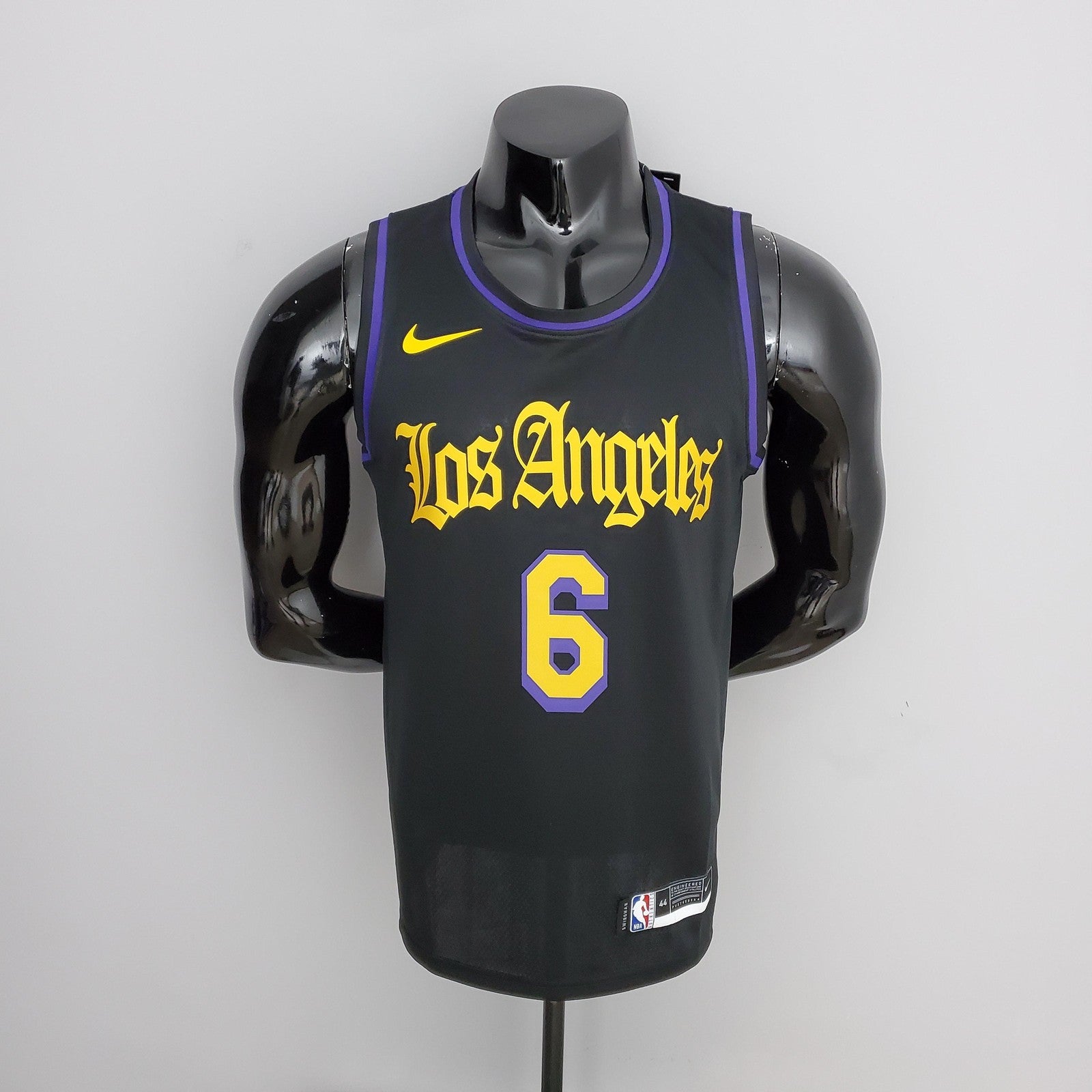 2021 James#6 Los Angeles Lakers Black Latin Black Nba Jersey